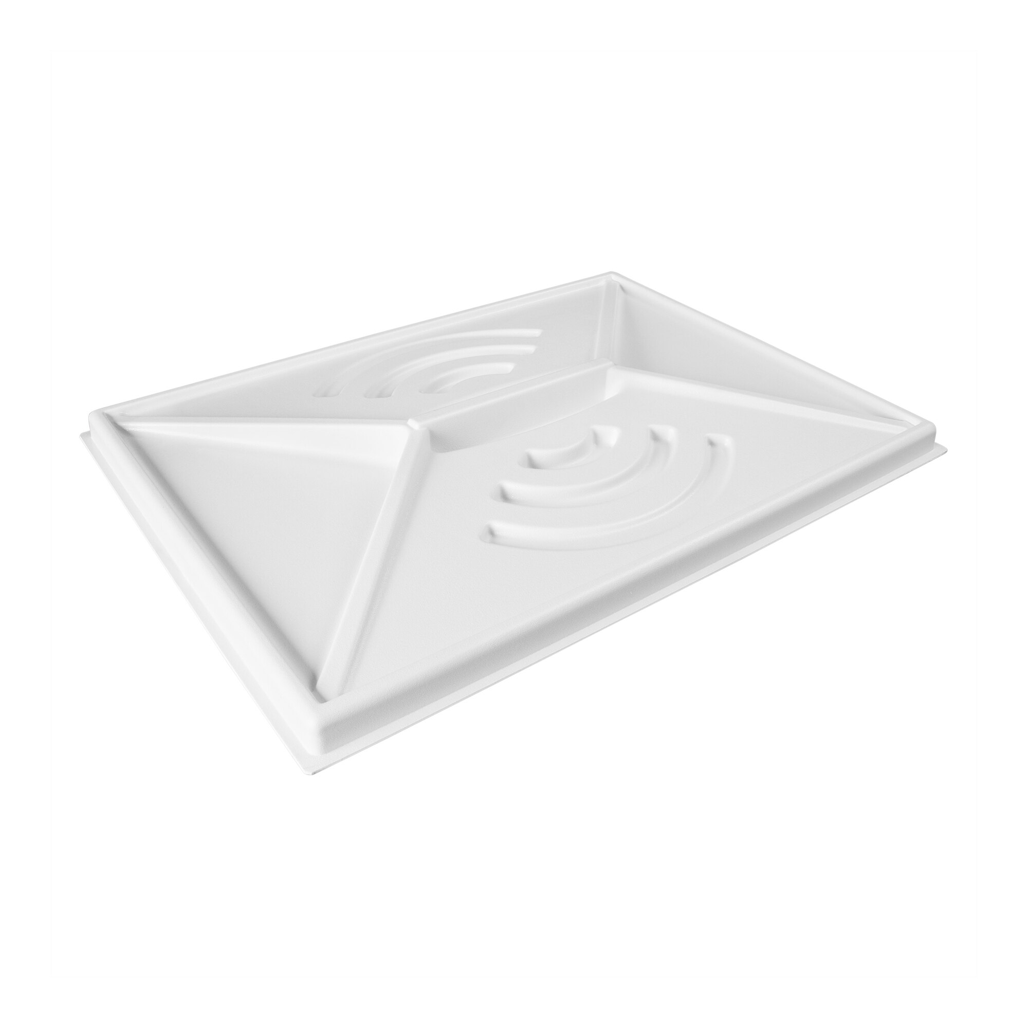 A white rectangular night cover designed for Avantco CPW-68-HC and CPSS-68-HC units.