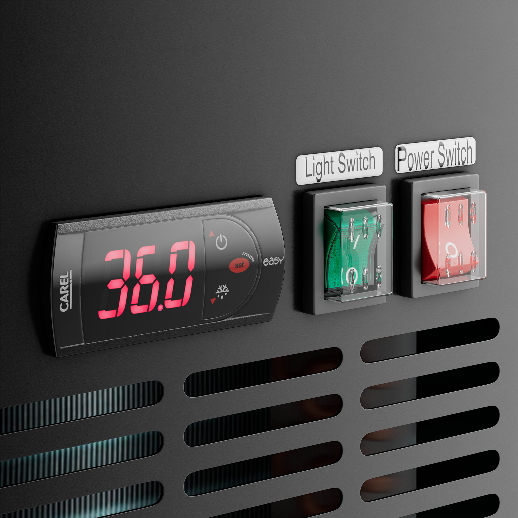 An Avantco UDD-60-HC beer dispenser with a digital display showing red numbers.