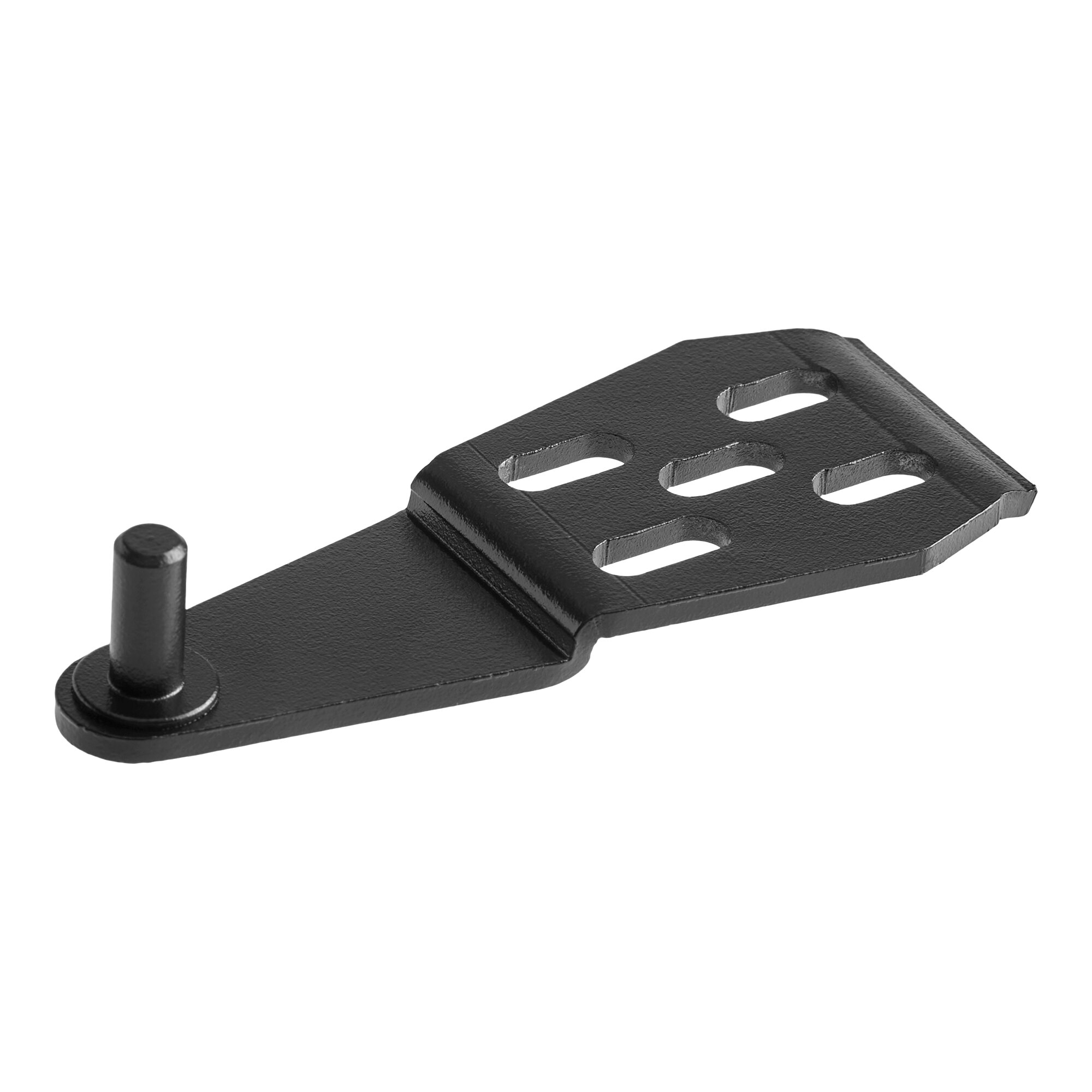 A black metal top hinge replacement part for WRC Series wine refrigerators.