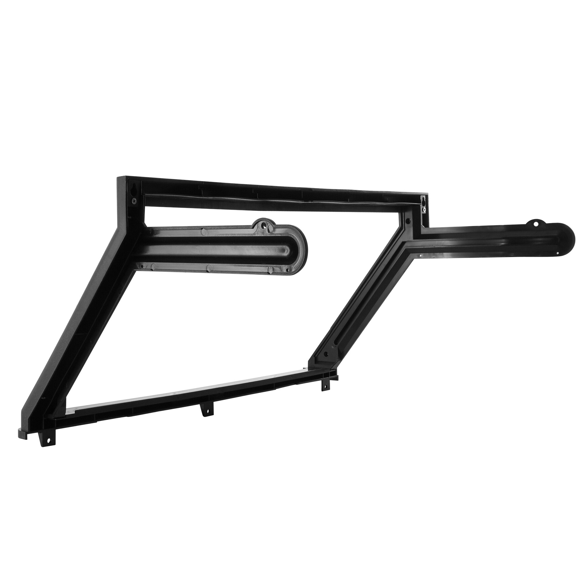 A black metal Avantco Ice door frame assembly with two handles.