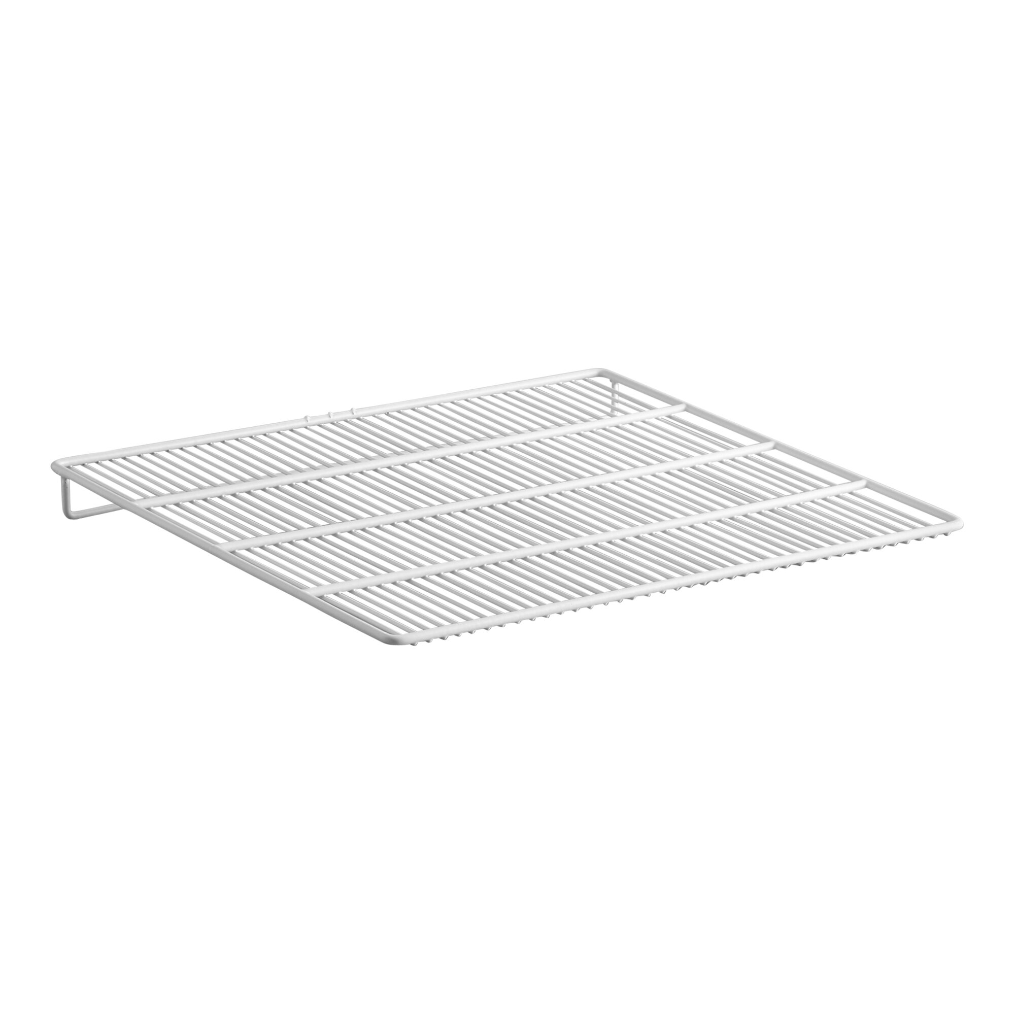 A white metal top shelf designed for Avantco DLC82 Series deli cases, measuring 24 1/2 inches by 20 1/2 inches.