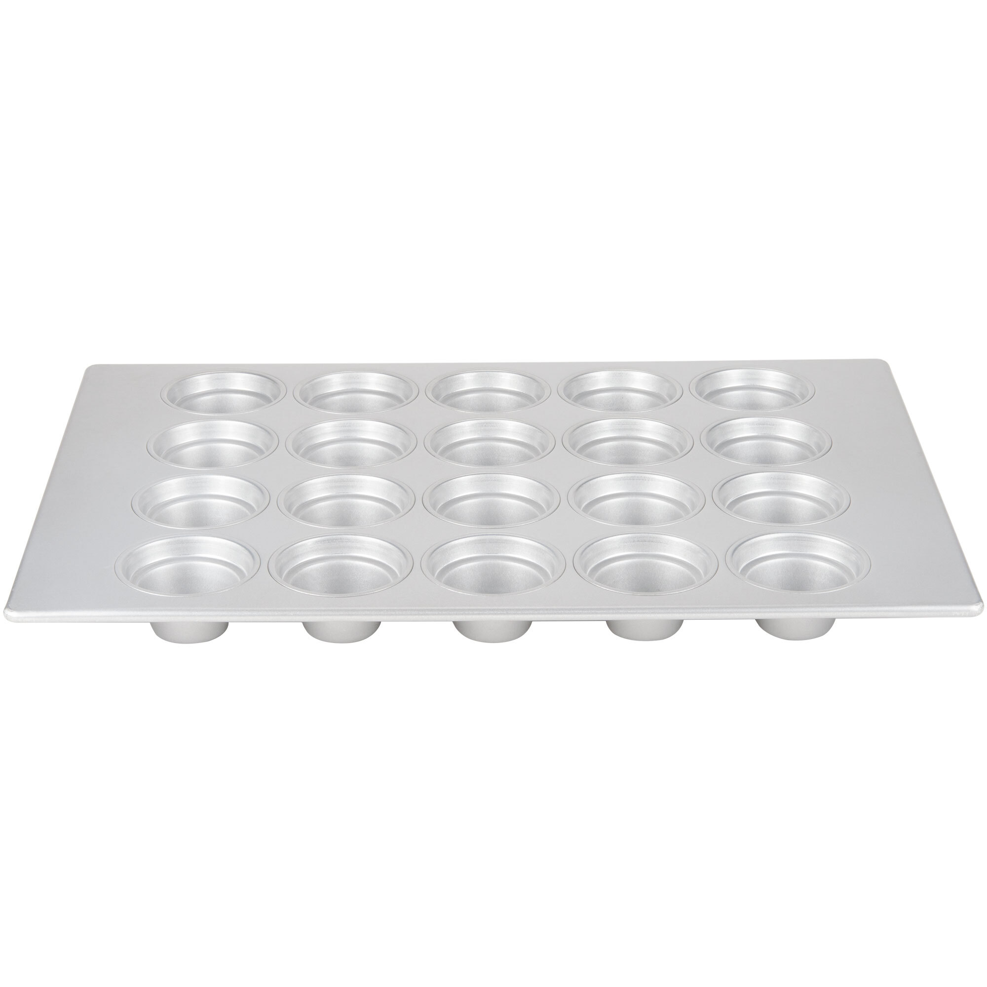 20 Cup Aluminized Steel 7.33 oz. Large Crown Muffin Pan