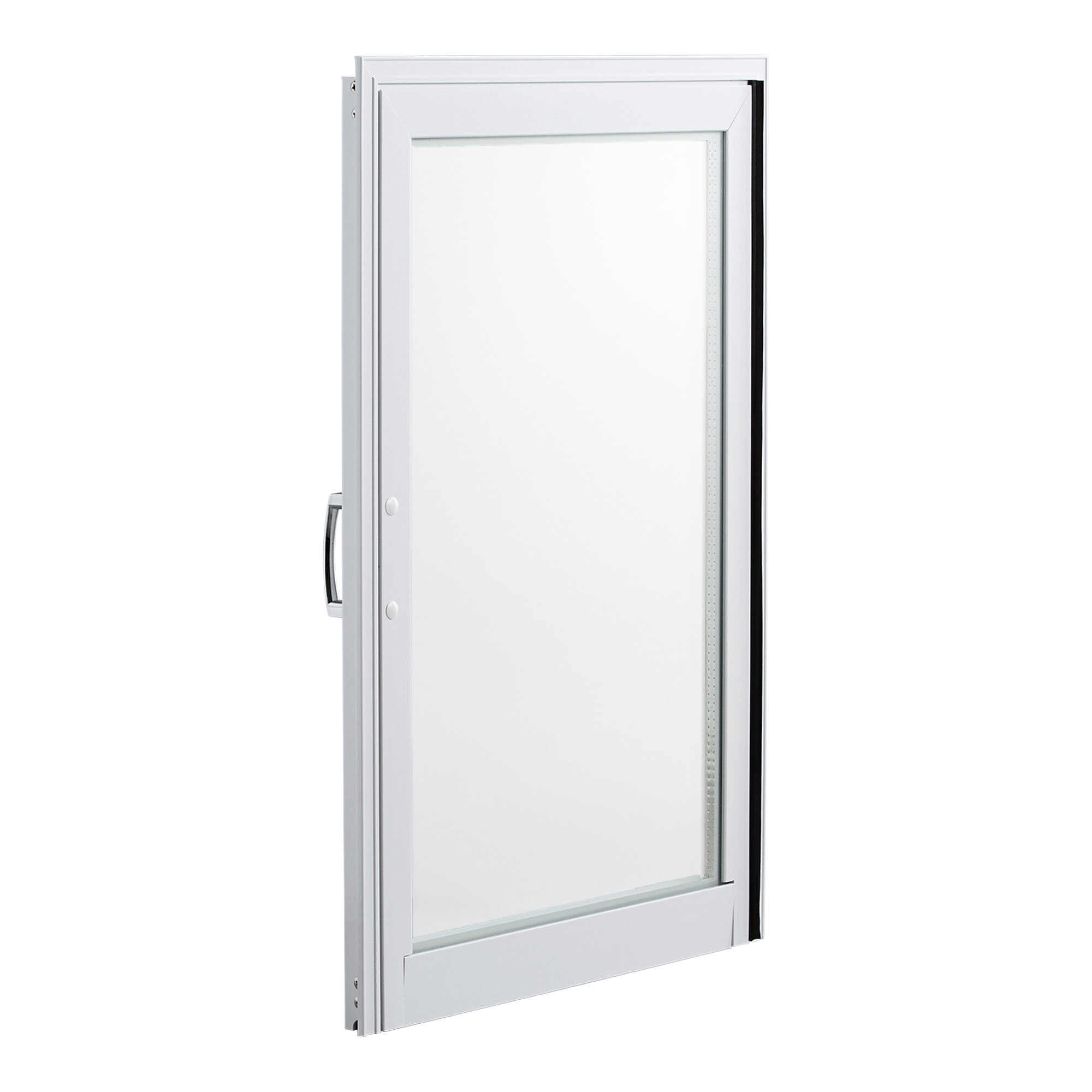 A white left door replacement part designed for Avantco BC-72-HC and BCD-72 commercial refrigeration units.