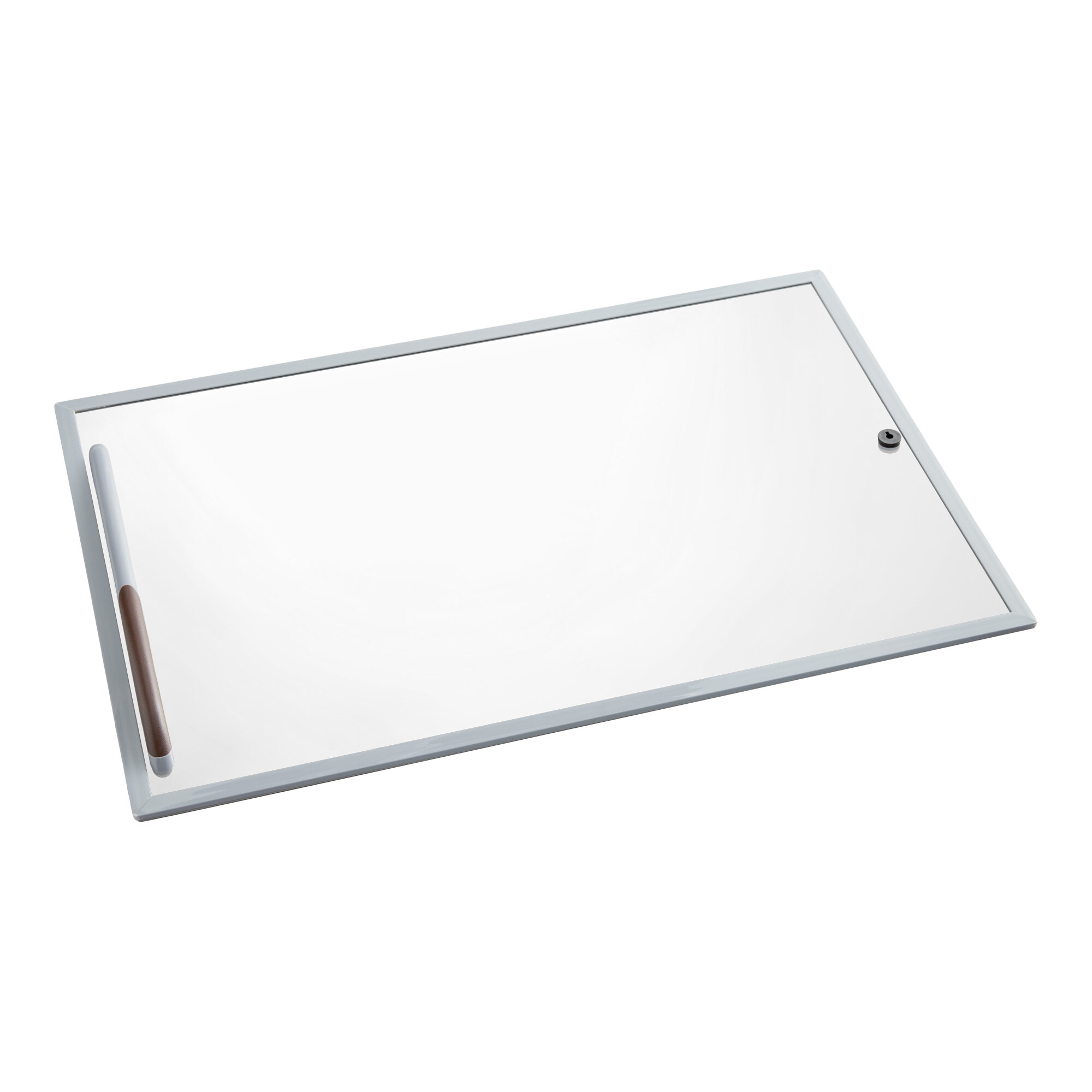 A rectangular sliding glass bottom lid with a handle, designed for Avantco ADC-12 and ADC-GEL-13 series units.