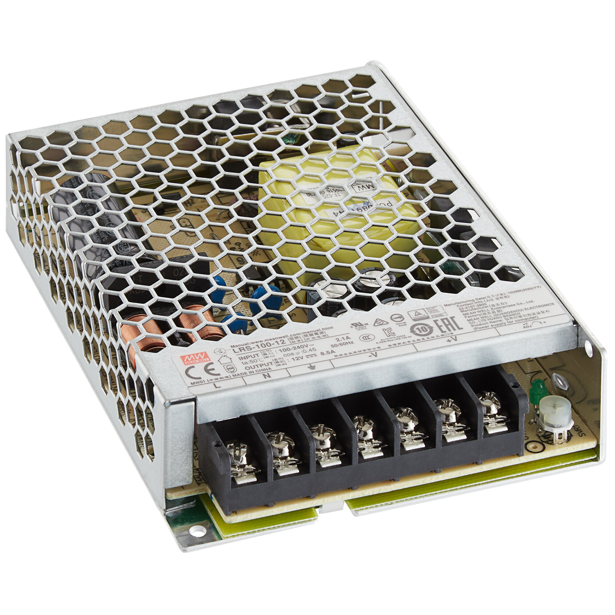 a close up of a power supply