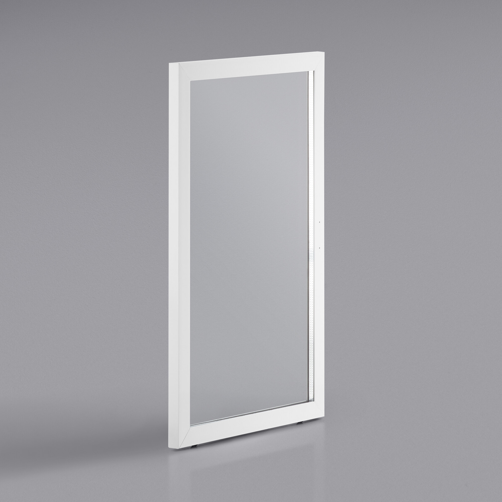 A white rectangular object with a glass window.