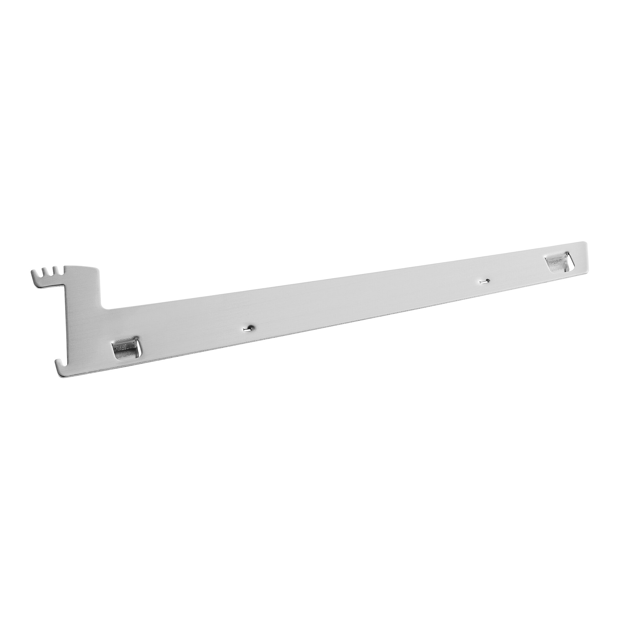 A metal right shelf bracket designed for Avantco bakery display cases.
