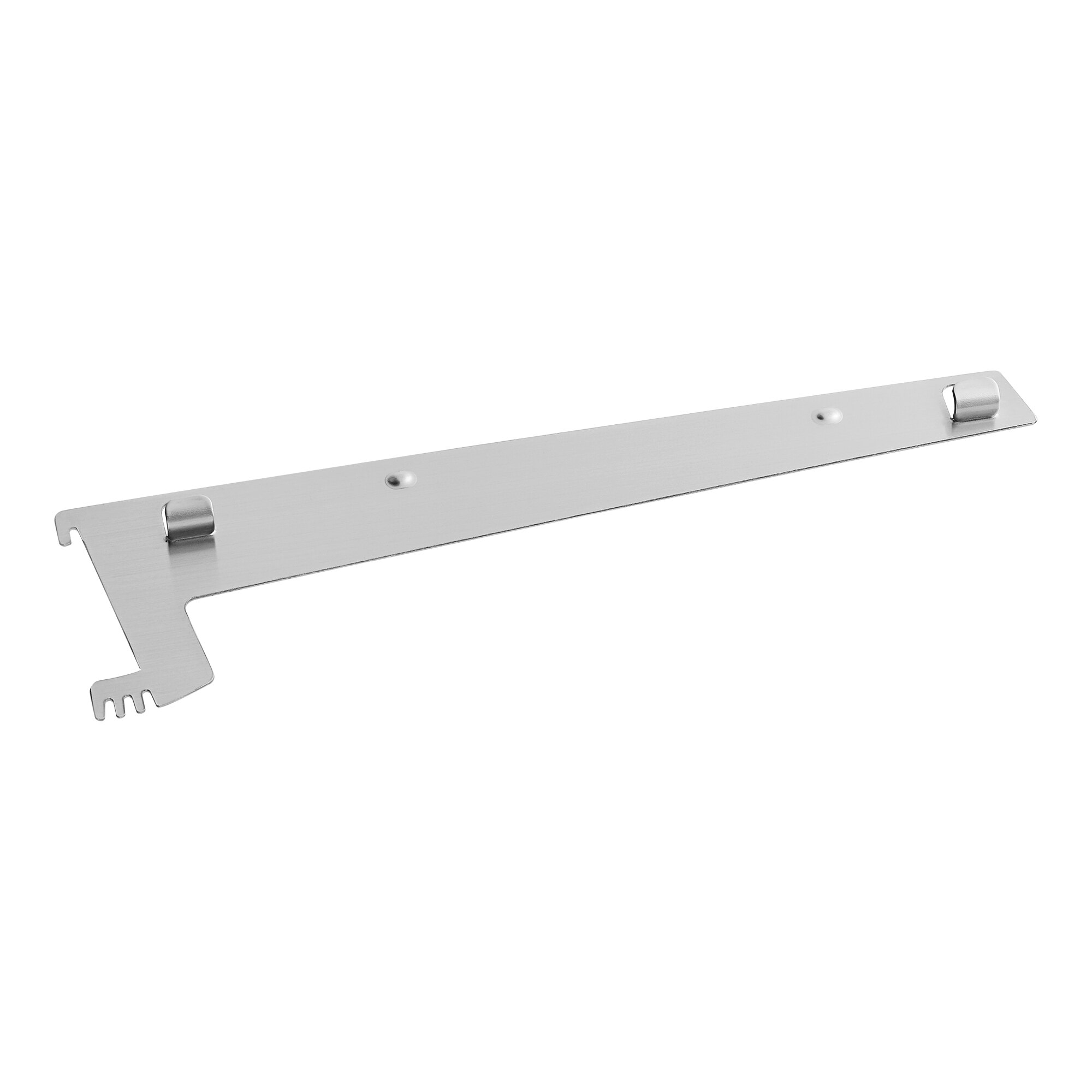 A metal right shelf bracket designed for Avantco bakery display cases.