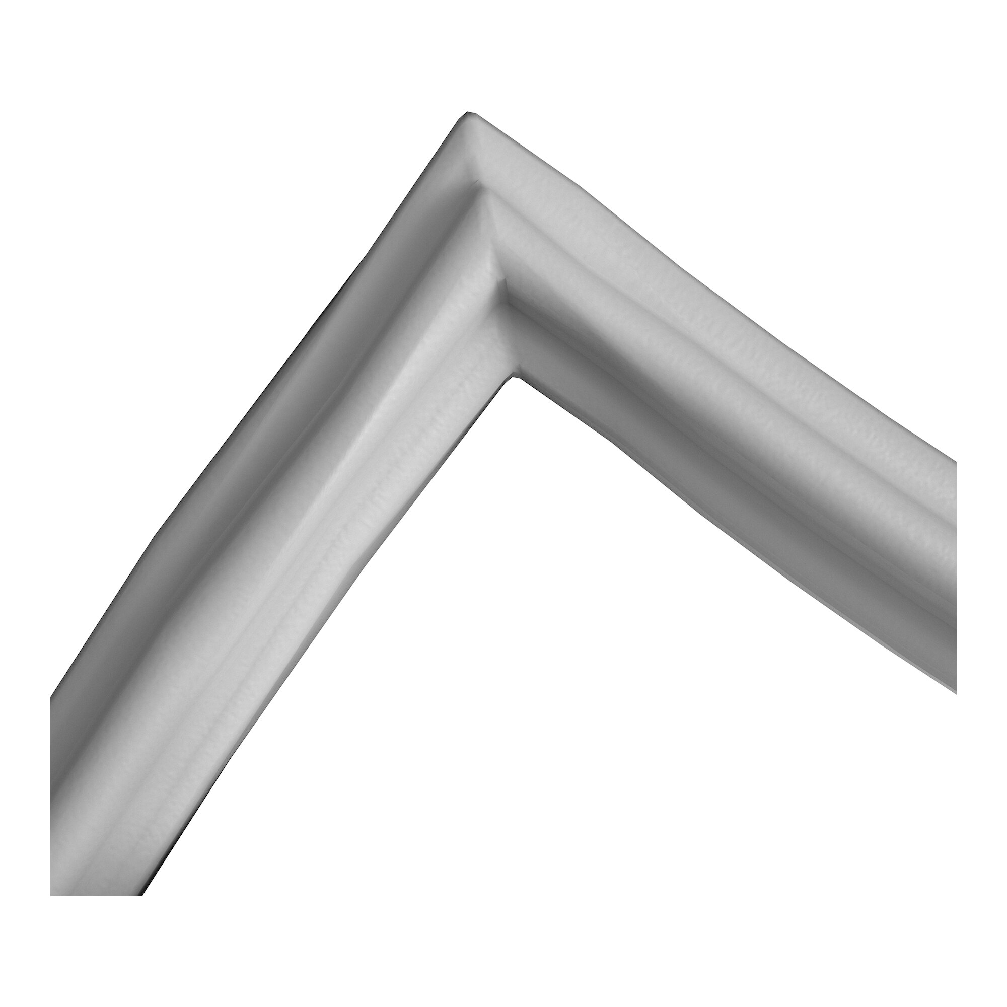 A gray vinyl magnetic door gasket designed for Avantco A-19 Series, A-23 Series, CFD-1 Series, and SS-1 Series refrigeration units.