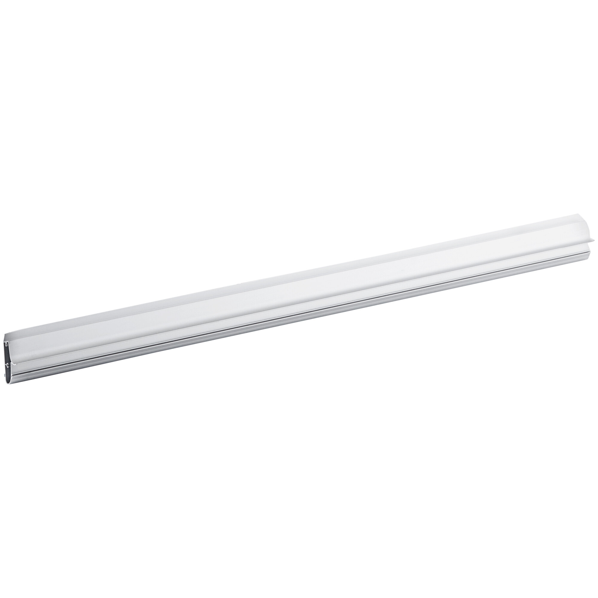 A white rectangular metal tag strip with a long handle.