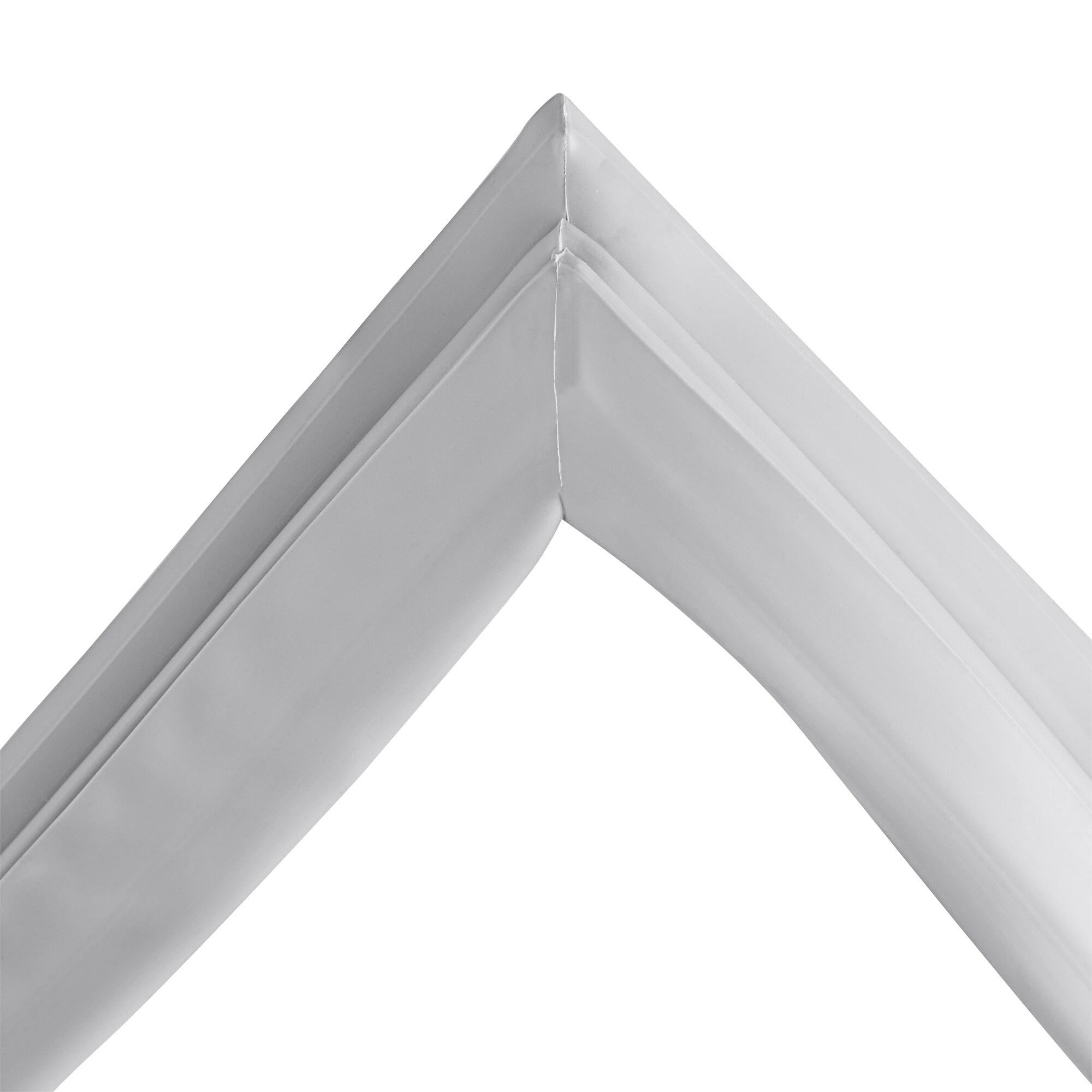A white plastic gasket corner for an Avantco unit.