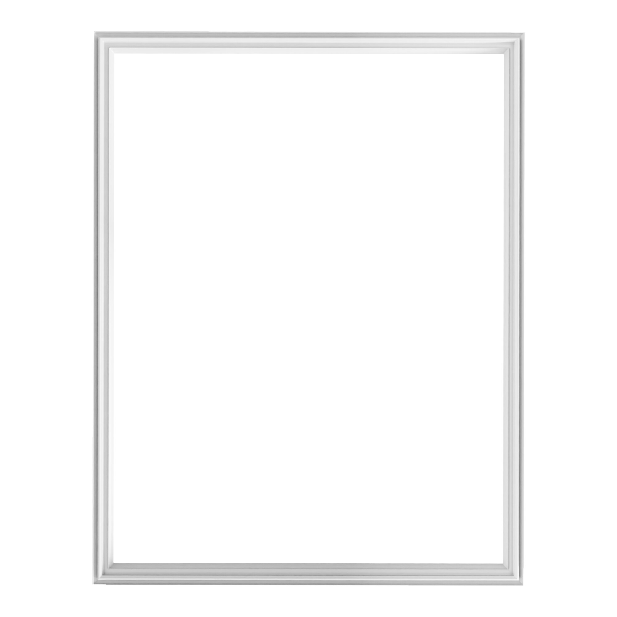 A white rectangular door gasket with a black border.