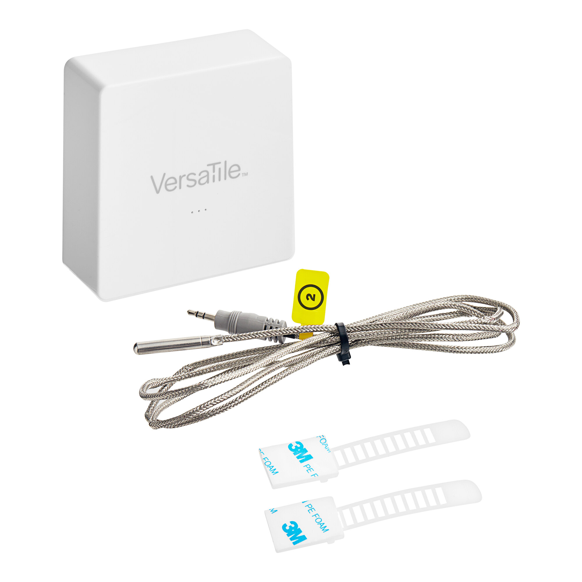 A white VersaTile WiFi-enabled oven high temperature monitoring kit box with text.