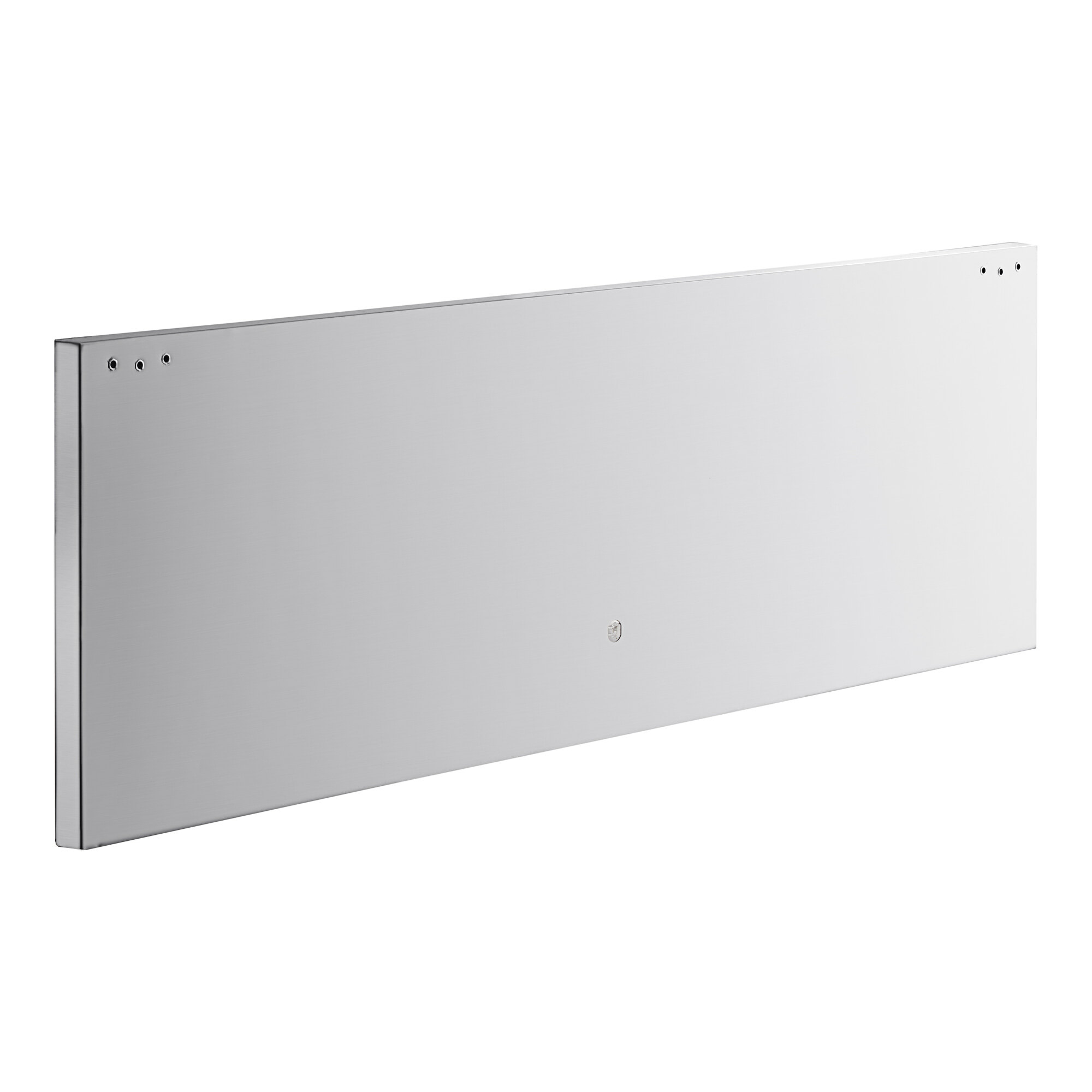 An Avantco white rectangular top door with screws.