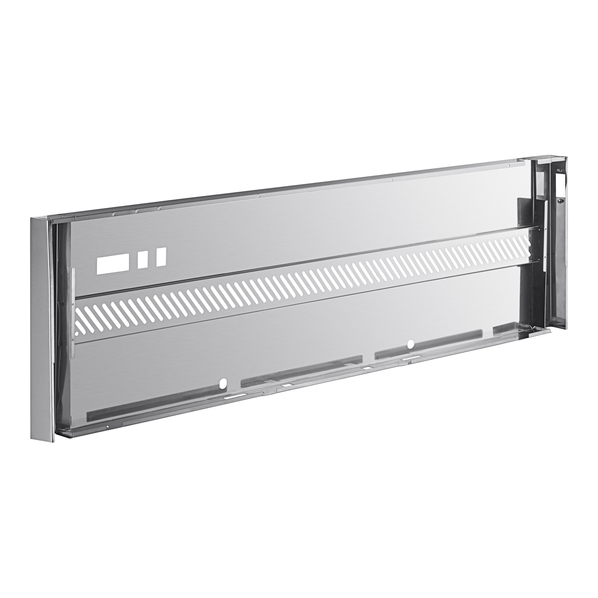 An Avantco stainless steel top cover panel with holes.