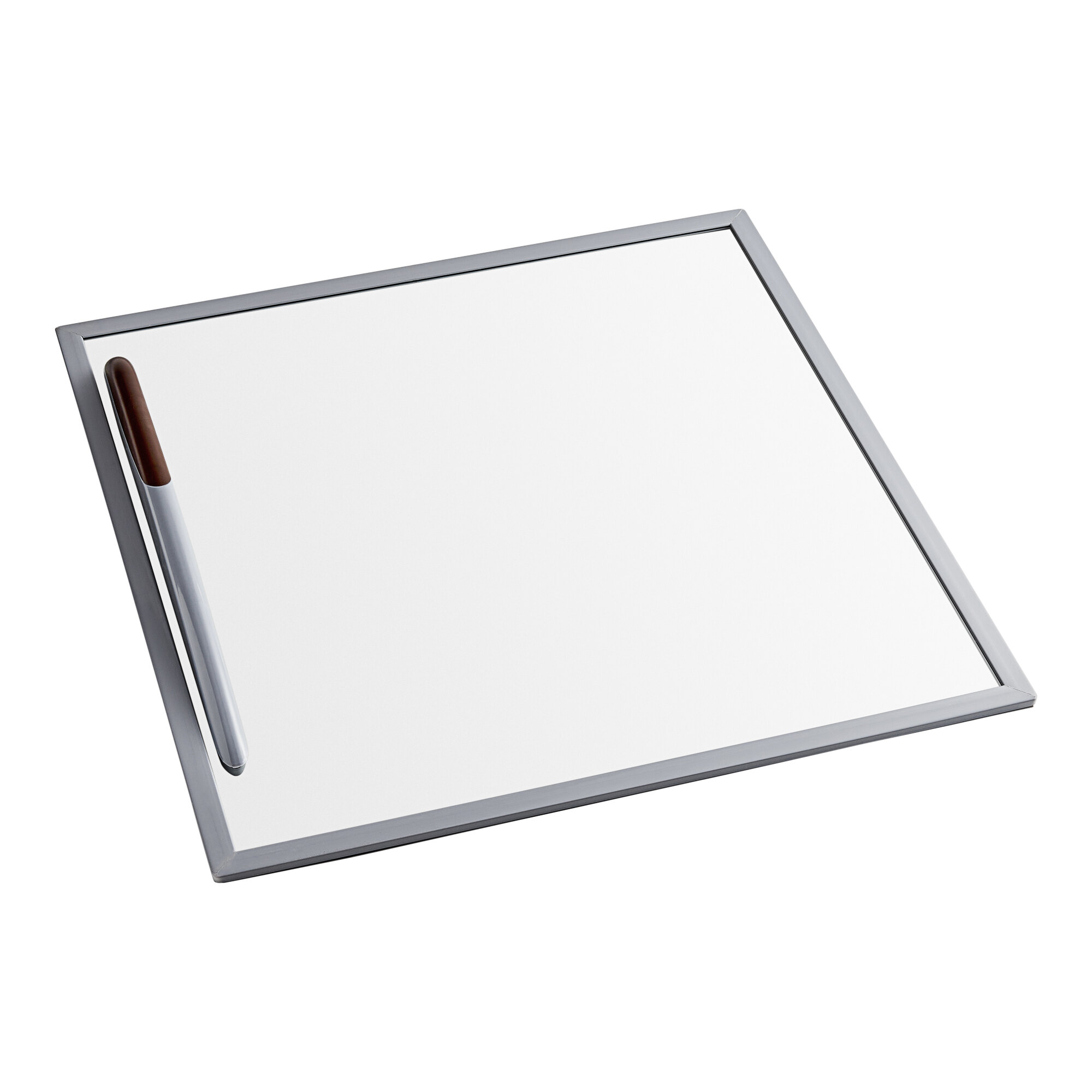 An Avantco sliding glass top lid for a commercial ice cream freezer on a white background.