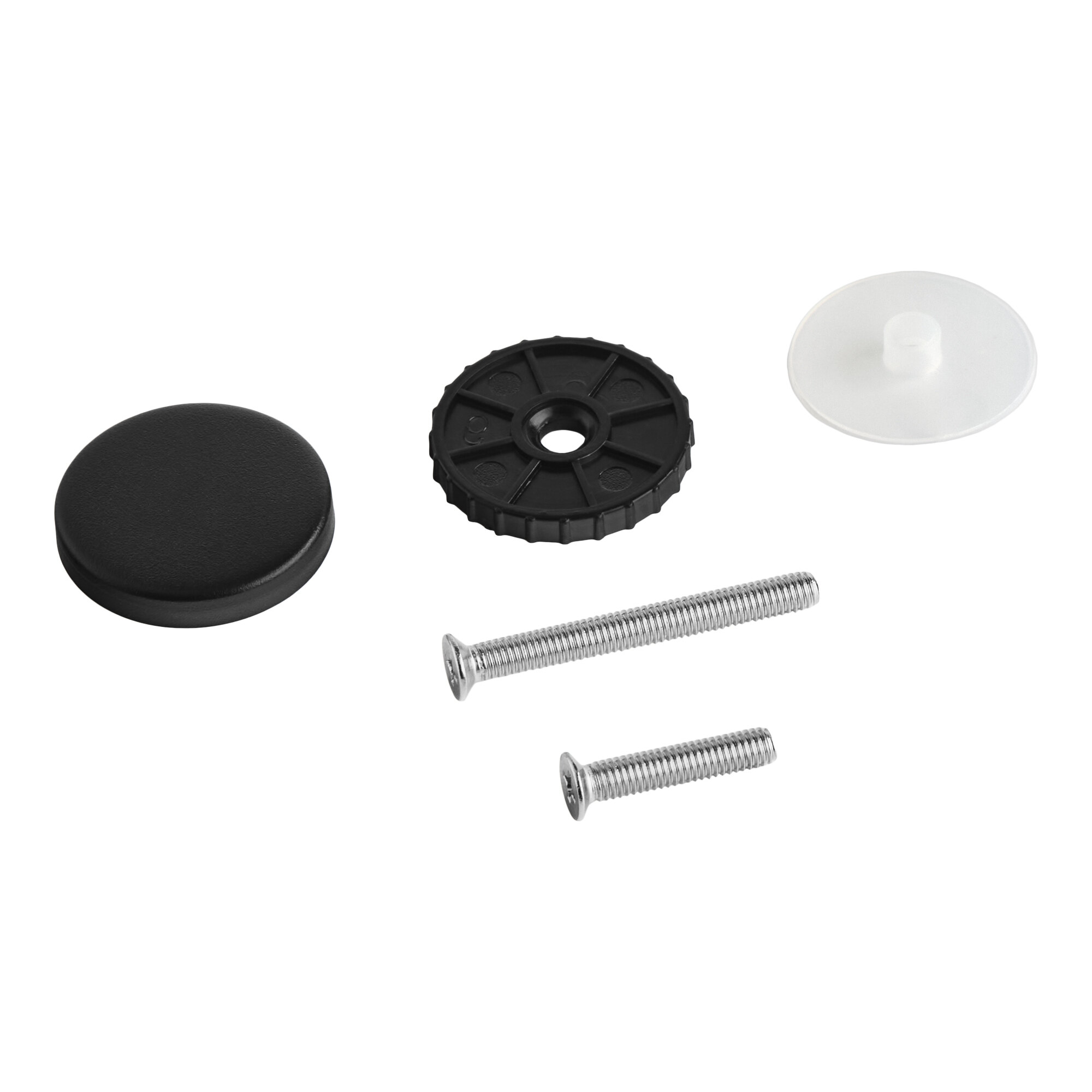 A set of screw covers and hardware components for Avantco BCTD, BCT, BCFD, BCF, BCD, and BC Series equipment.