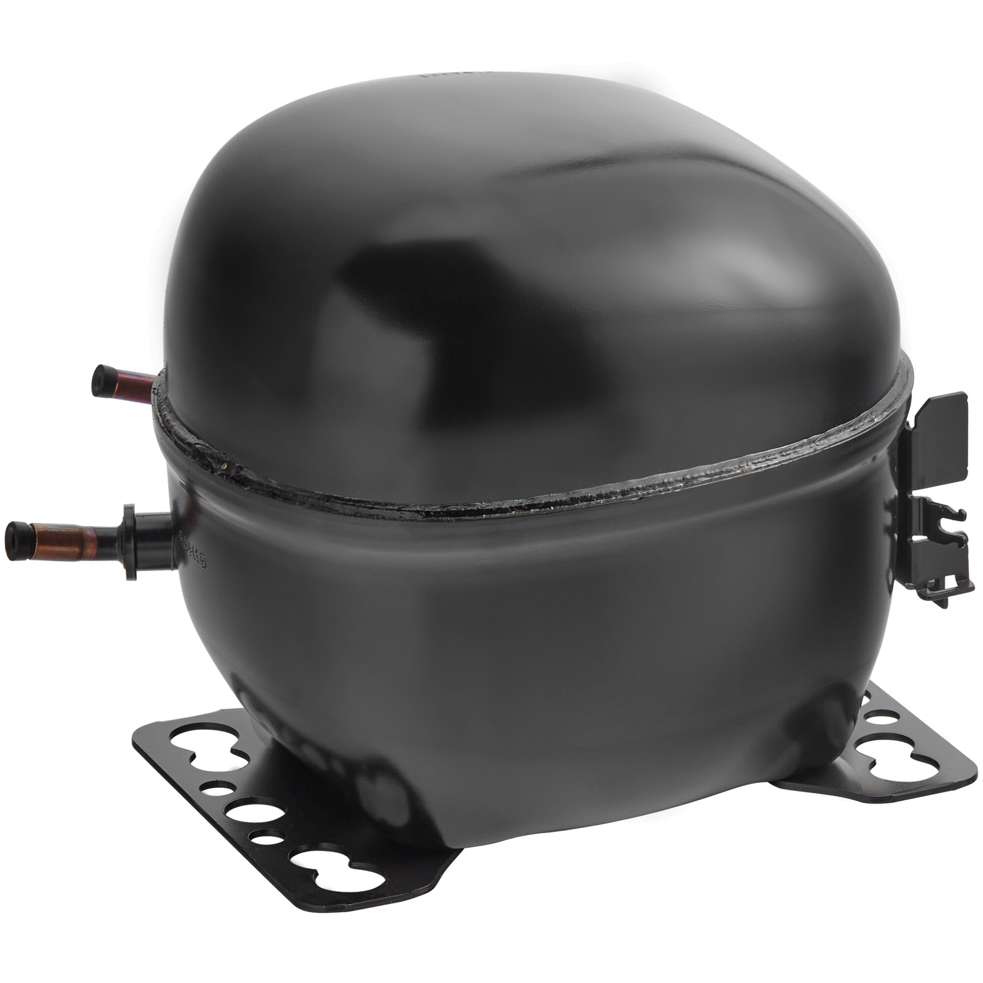 A black Avantco compressor with a pipe attached.