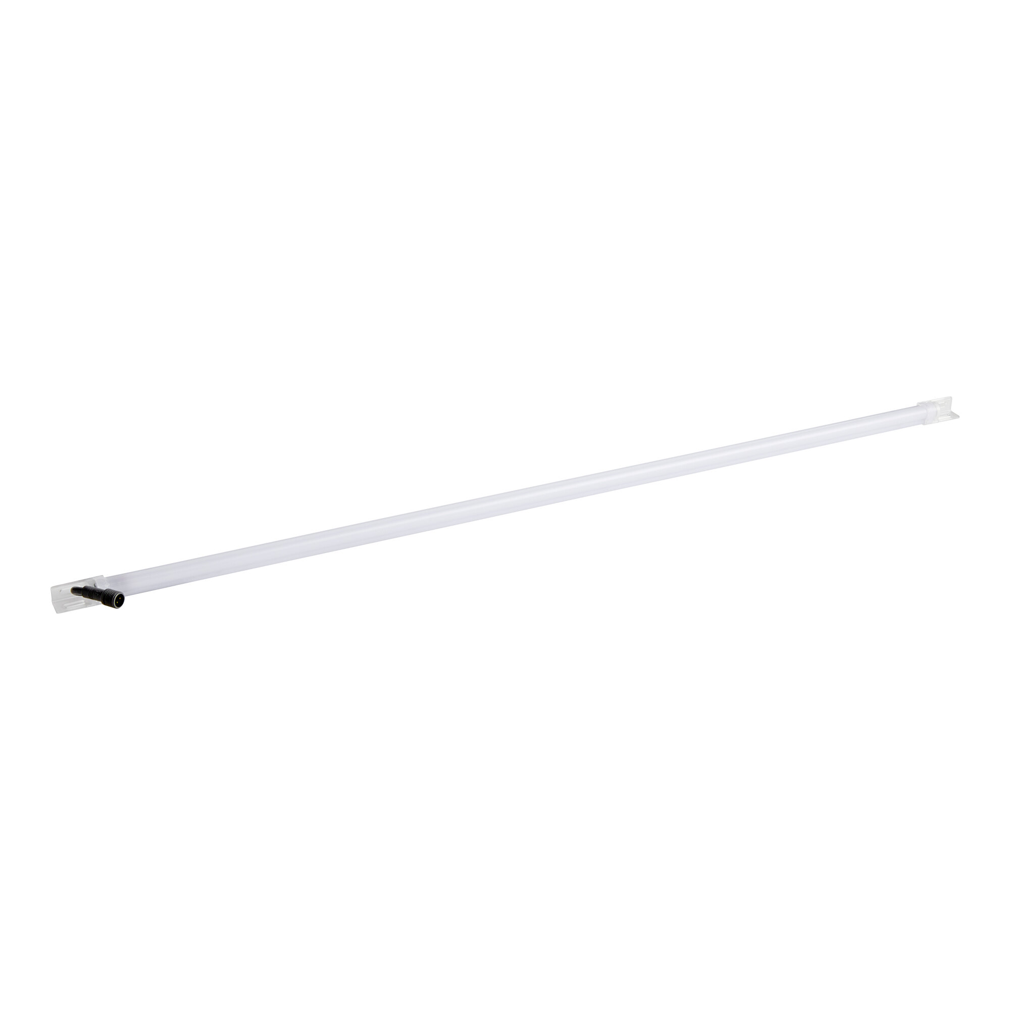 An Avantco LED light fixture with a white tube and black screw.