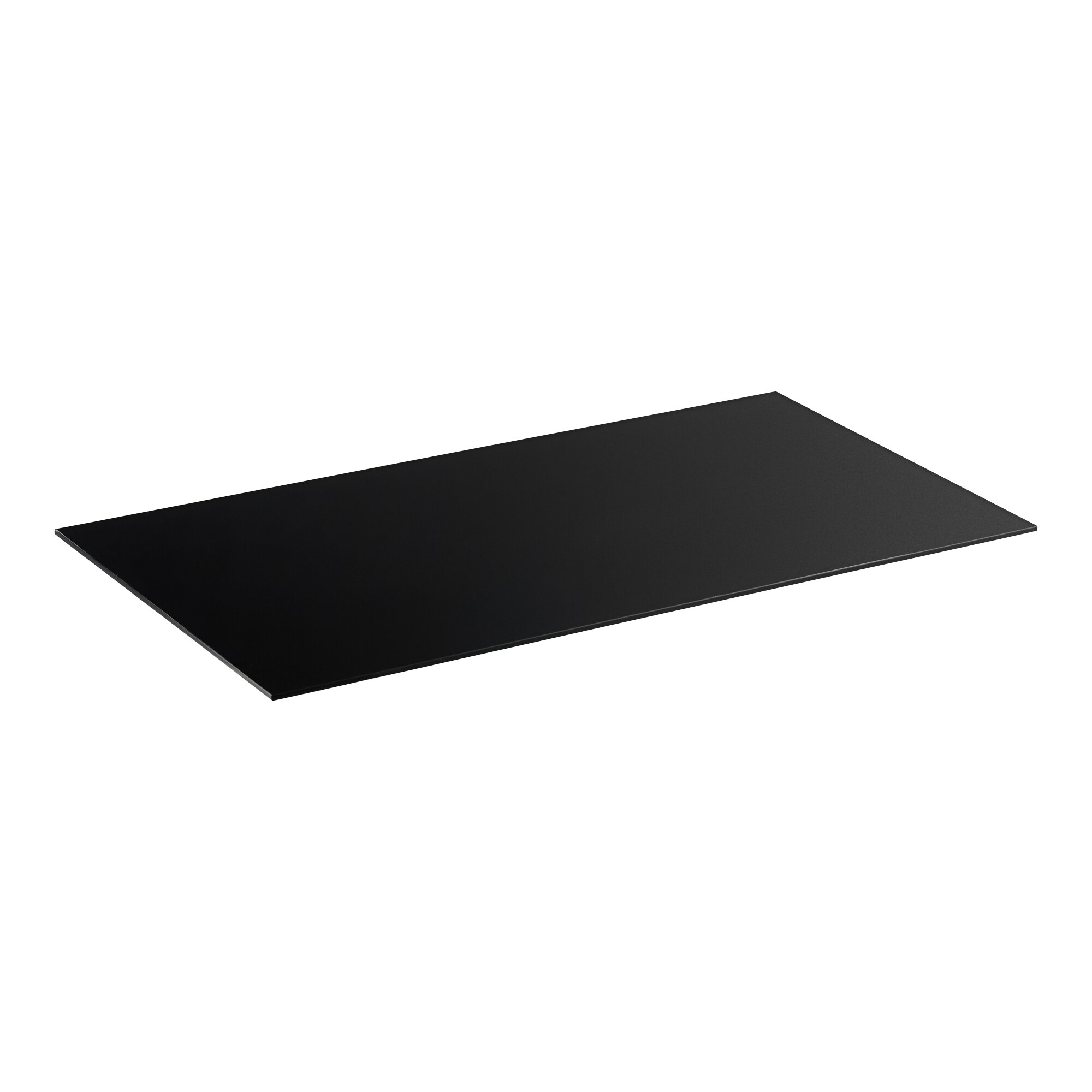 A black rectangular bottom glass frame for a bakery display case.