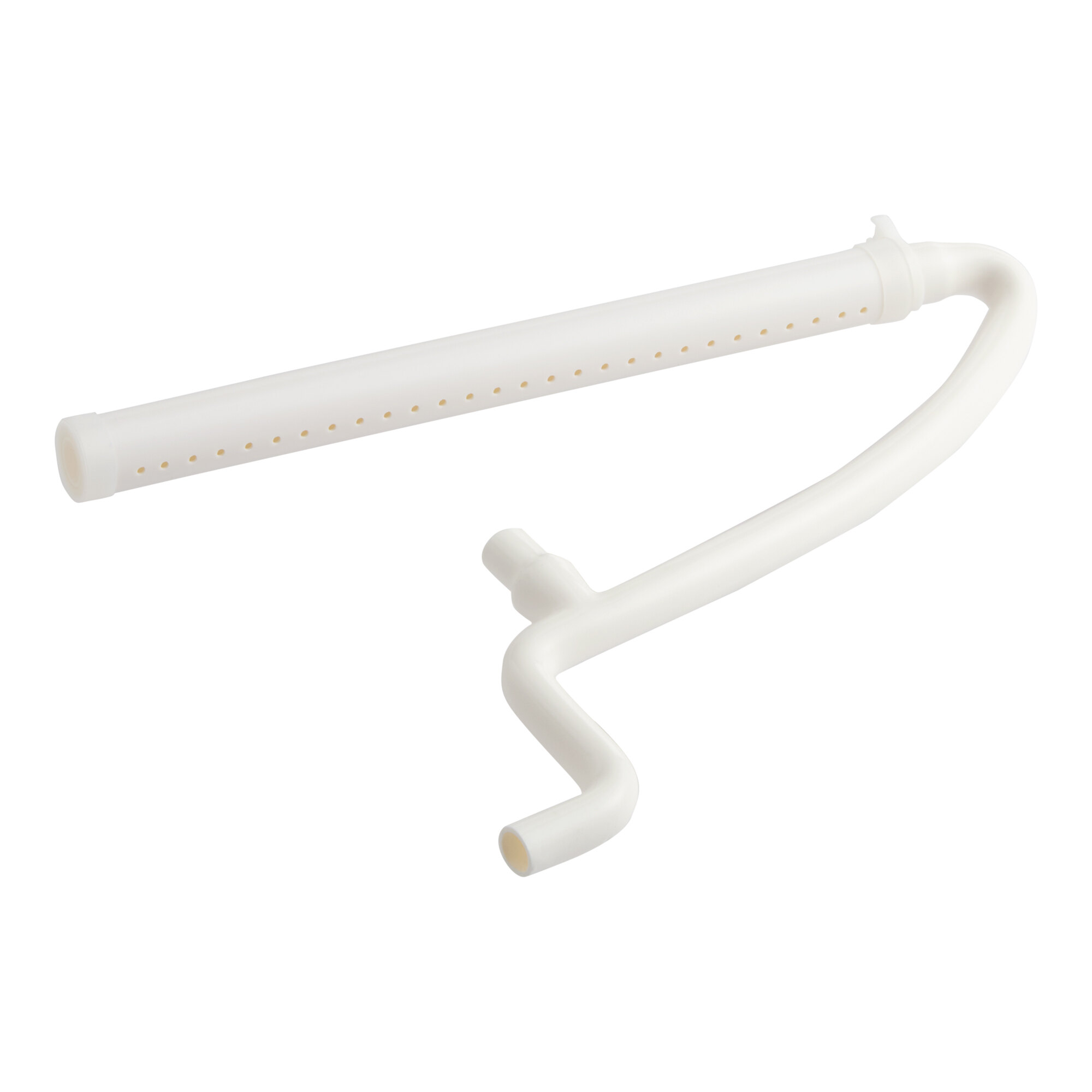 A white 15-inch spray pipe designed for Avantco ice machines, compatible with models MC-H-322-A, KMC-H-322-LA, KMC-H-322-HA, and KMC-H-322-A.