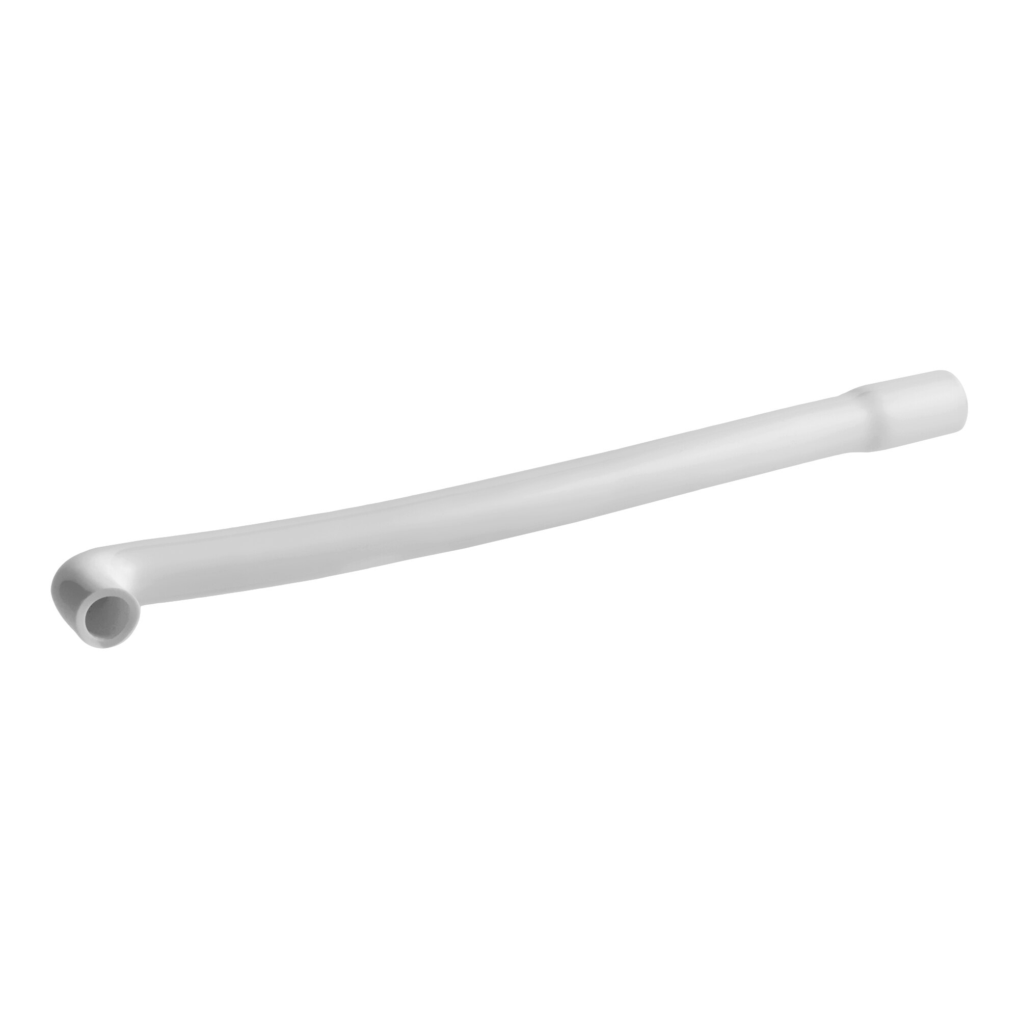 A white plastic drain tube designed for Avantco EMC-F-422-A and EMC-H-422-A ice machines.