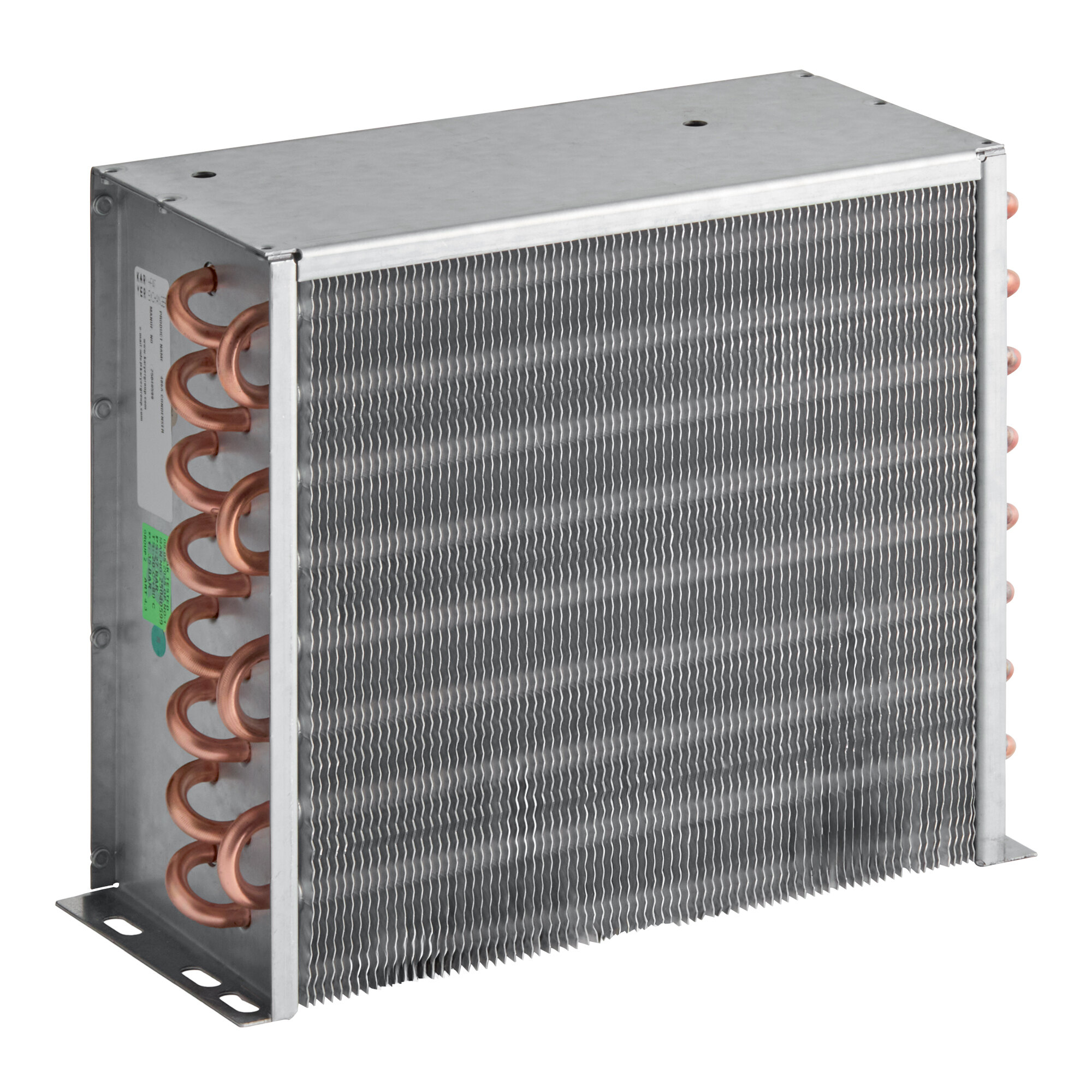 A metal condenser unit for select Avantco Ice Diamond ice machines.