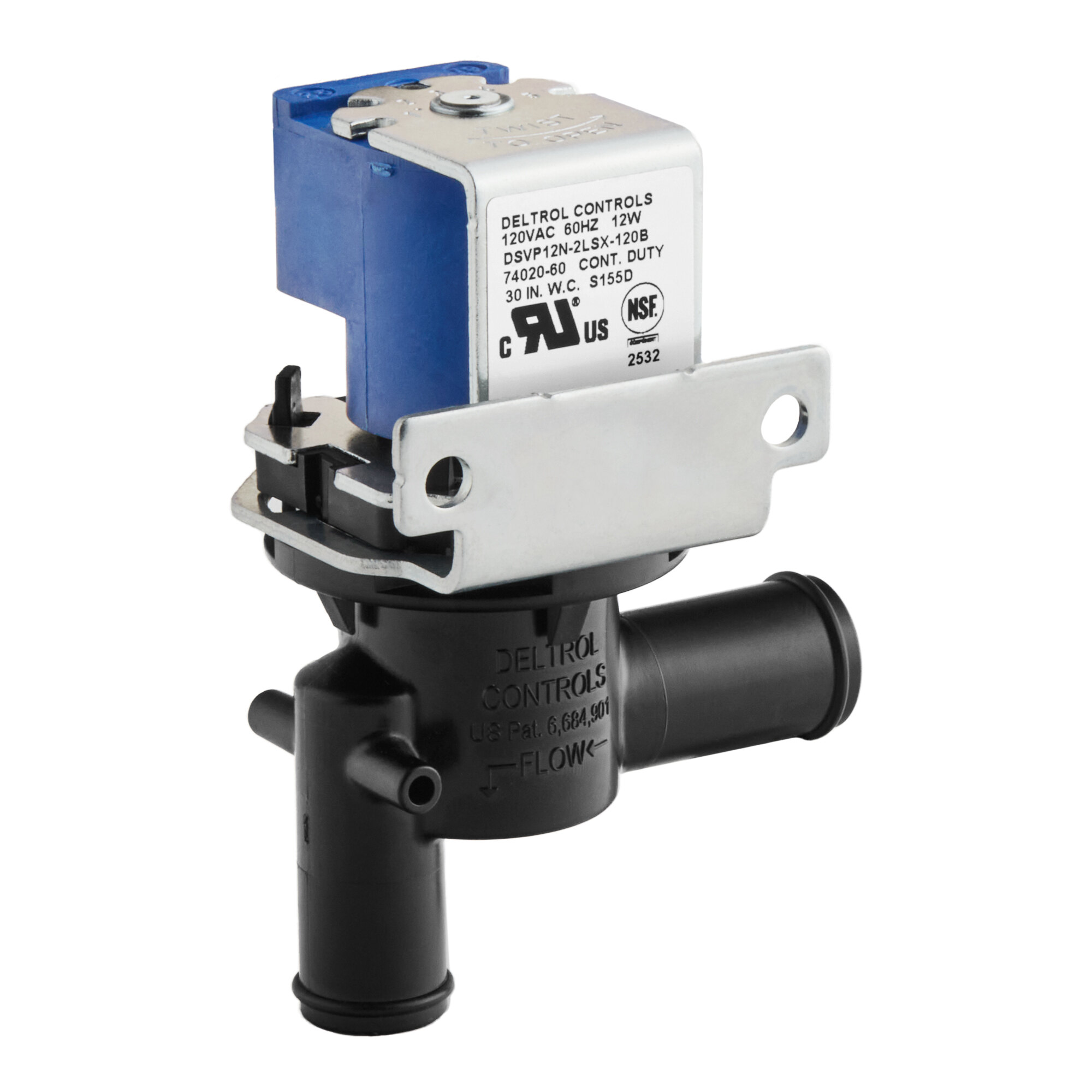 A replacement drain valve for select Avantco Ice Diamond ice machines.