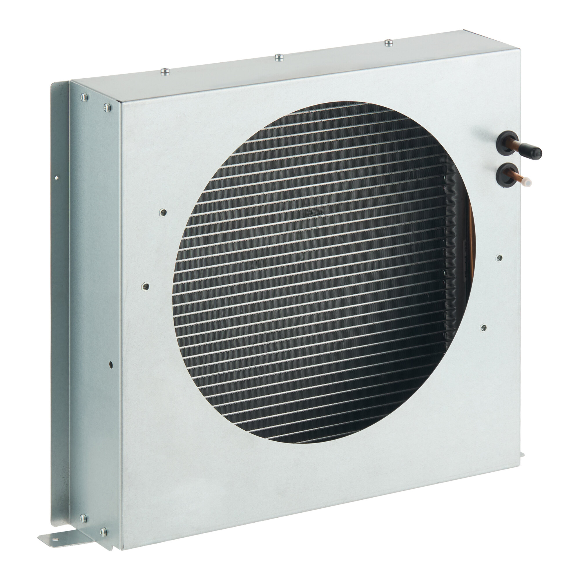 A metal condenser unit designed for use with Avantco EMC-F-530-A and EMC-H-530-A ice machines.