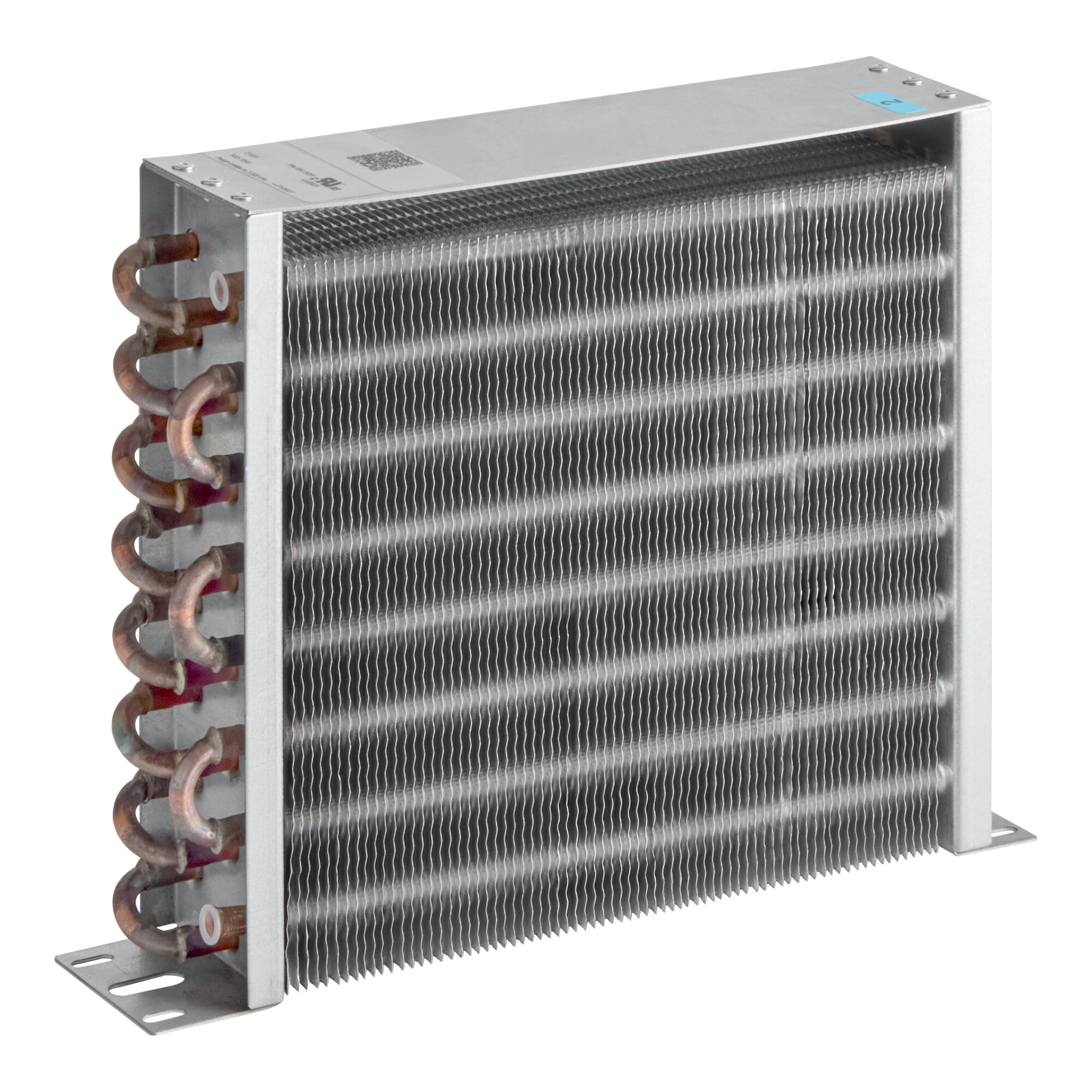 A metal condenser unit designed for the Avantco Ice EUC-G-80-A refrigeration system.
