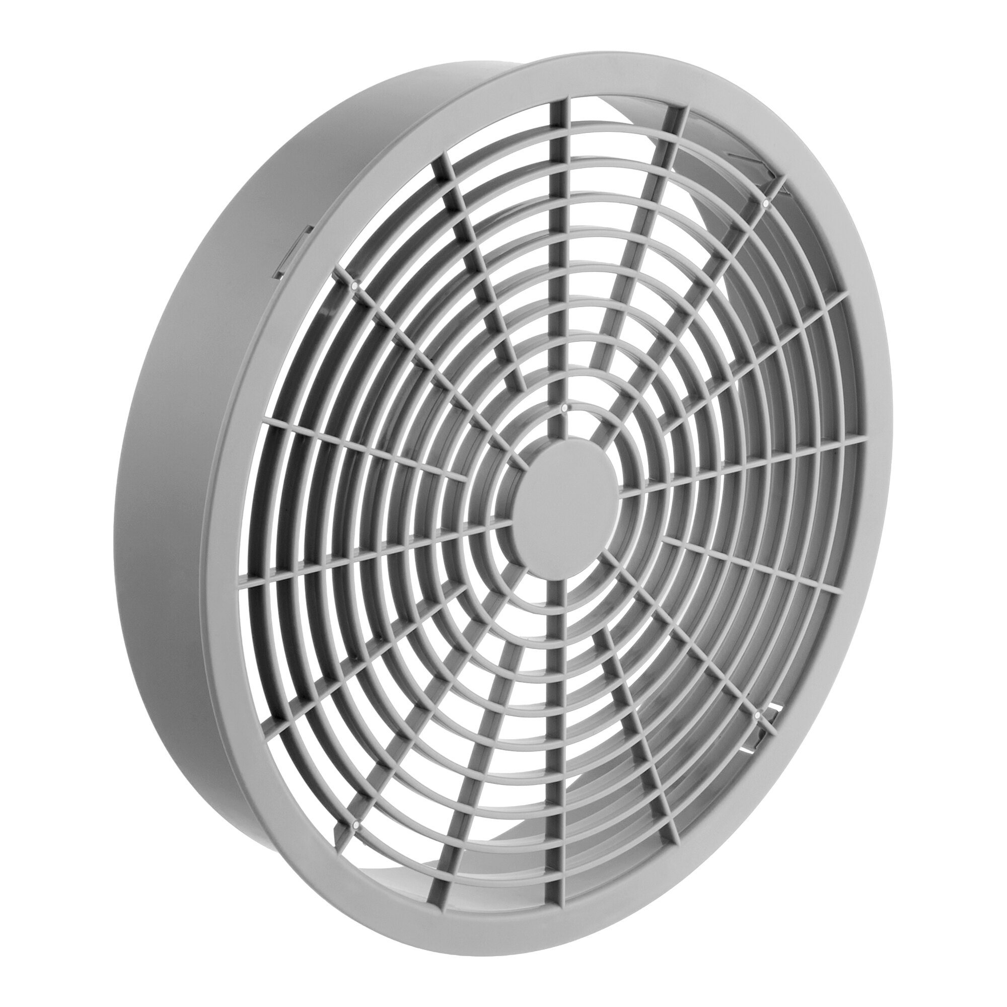A round, gray evaporator fan motor cover designed for Avantco A-19 and UDD-CT Series units.