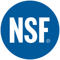 This item has been certified by NSF International to meet applicable product standards on public safety, health, and / or the environment.