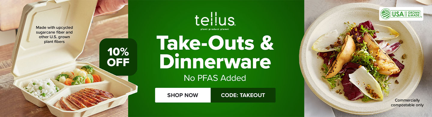 10% Off Take-Outs and Dinnerware