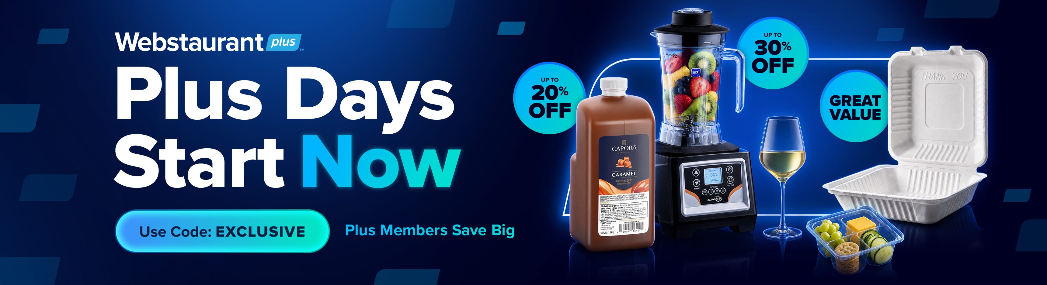 Plus Days Start Now - Plus Members Save Up to 30% Off - Use Code: EXCLUSIVE
