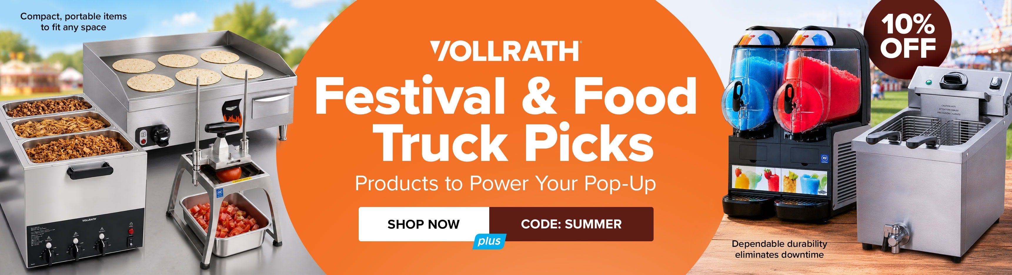 Save 10% on Vollrath Festival & Food Truck Picks