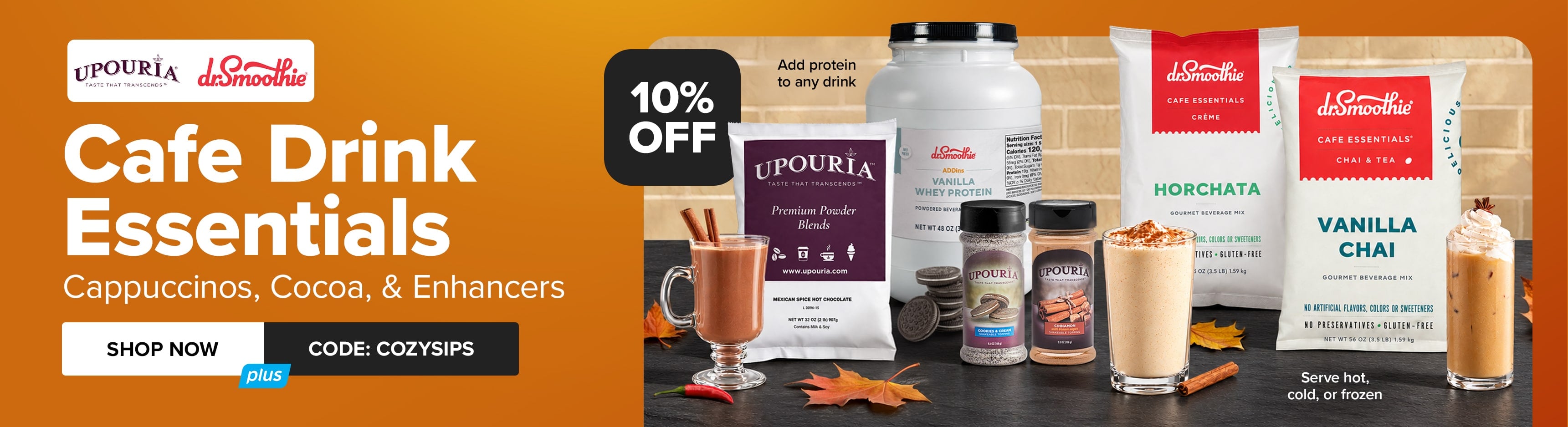 Save 10% on Cafe Drink Essentials from Sunny Sky