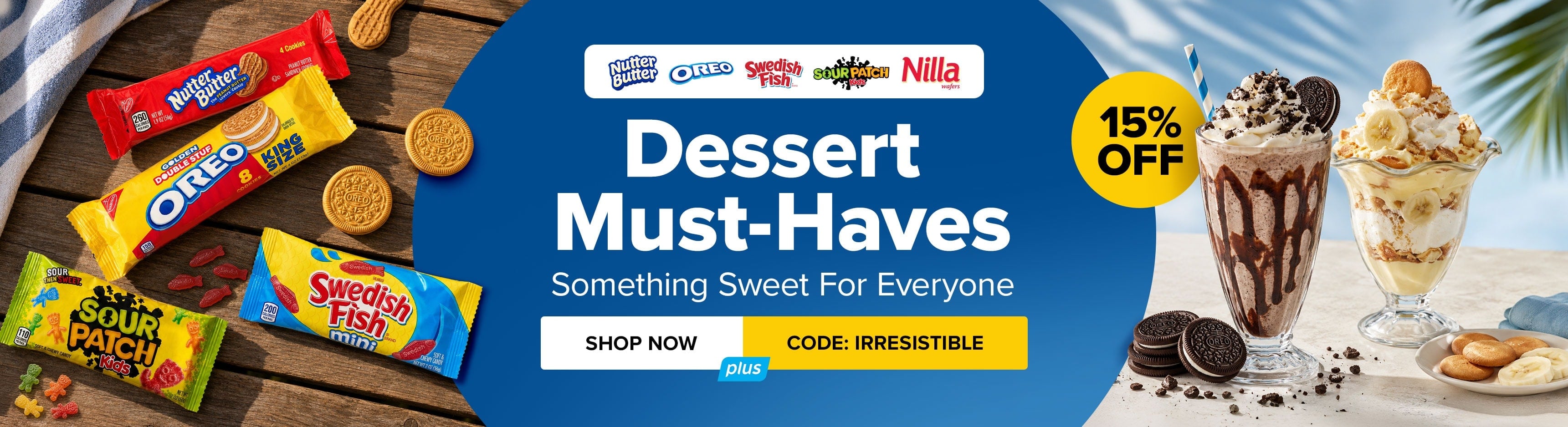 Save 15% on Dessert Must-Haves by Mondelez