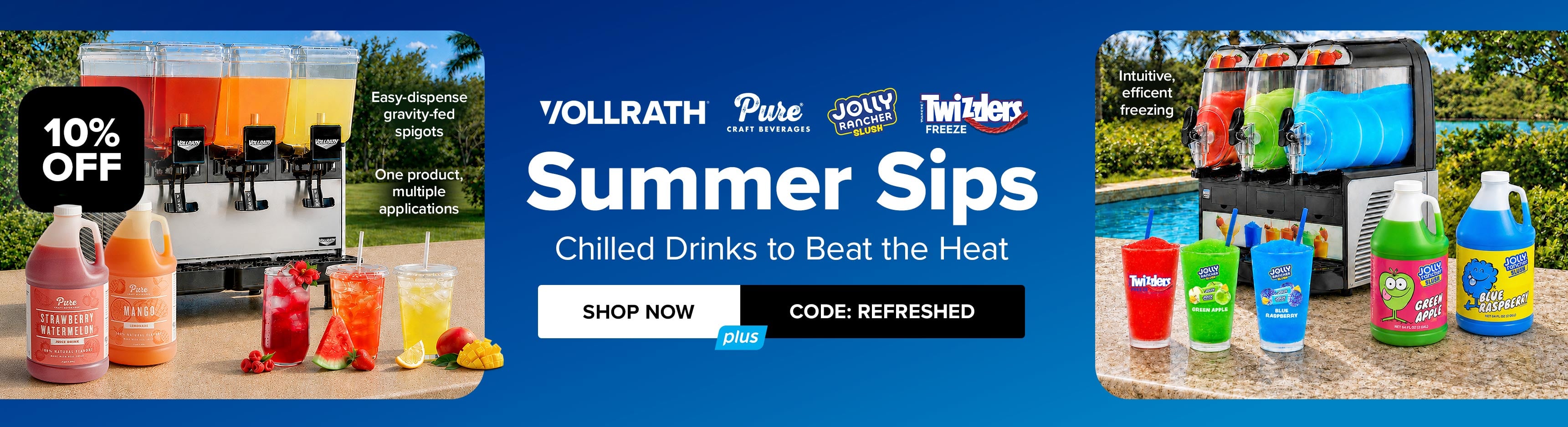 Save on Summer Sips - Chilled Drinks to Beat the Heat - Use Code: REFRESHED