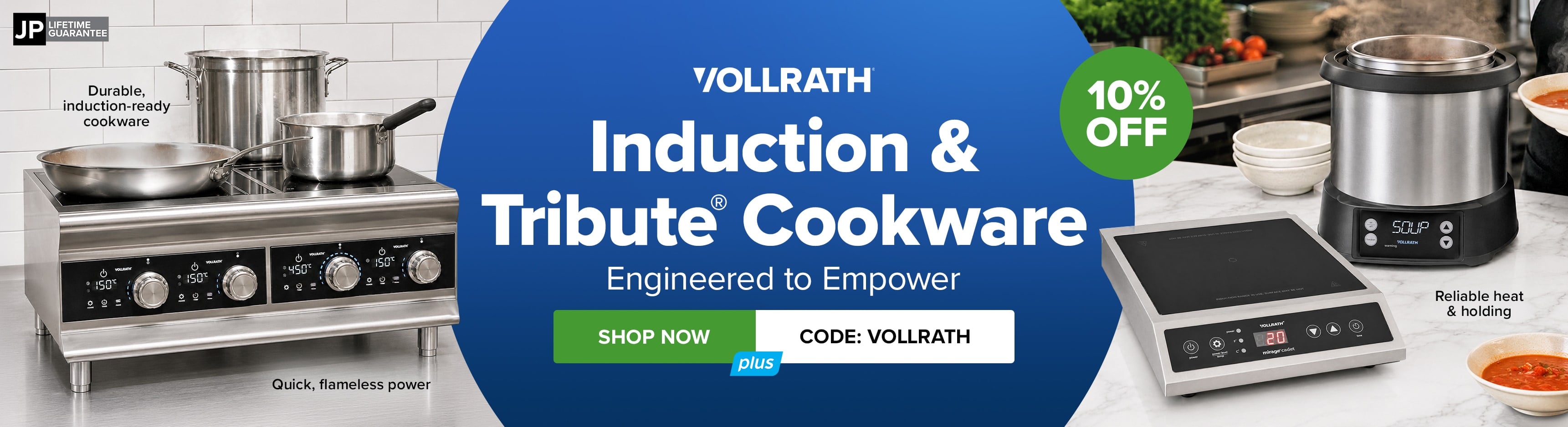 Save 10% This Week on Vollrath Induction & Tribute® Cookware; Use Code: VOLLRATH