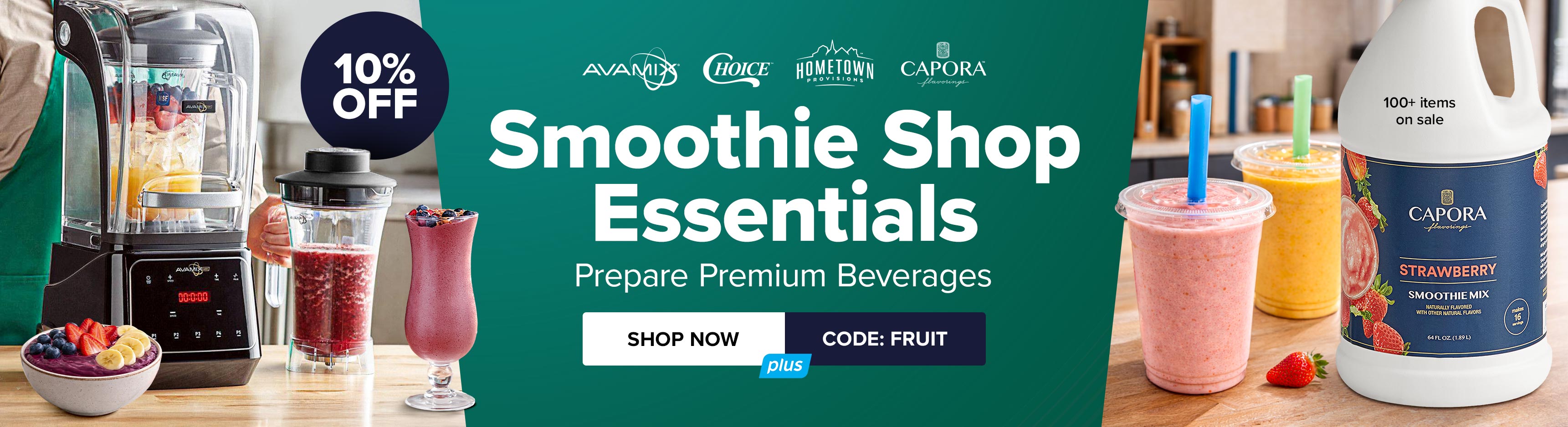 Save 10% on Smoothie Shop Essentials