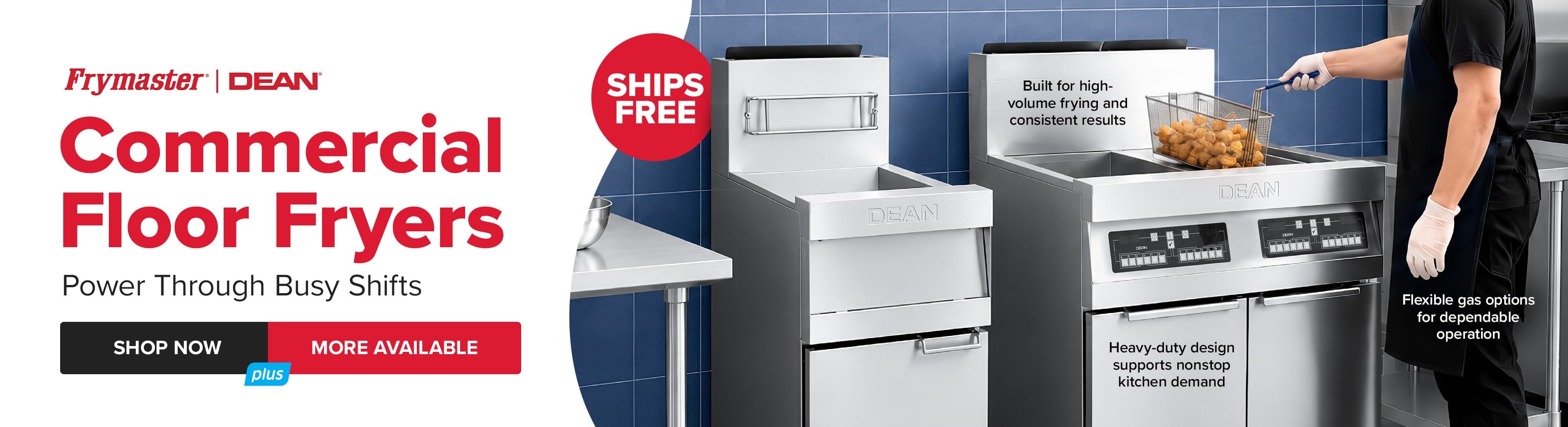 Frymaster Dean Commercial Floor Fryers - Free Shipping - Power Through Busy Shifts - Shop Now - More Available
