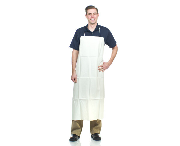 San Jamar 614DVA-WH20 White 20 Mil Vinyl Dishwasher Apron