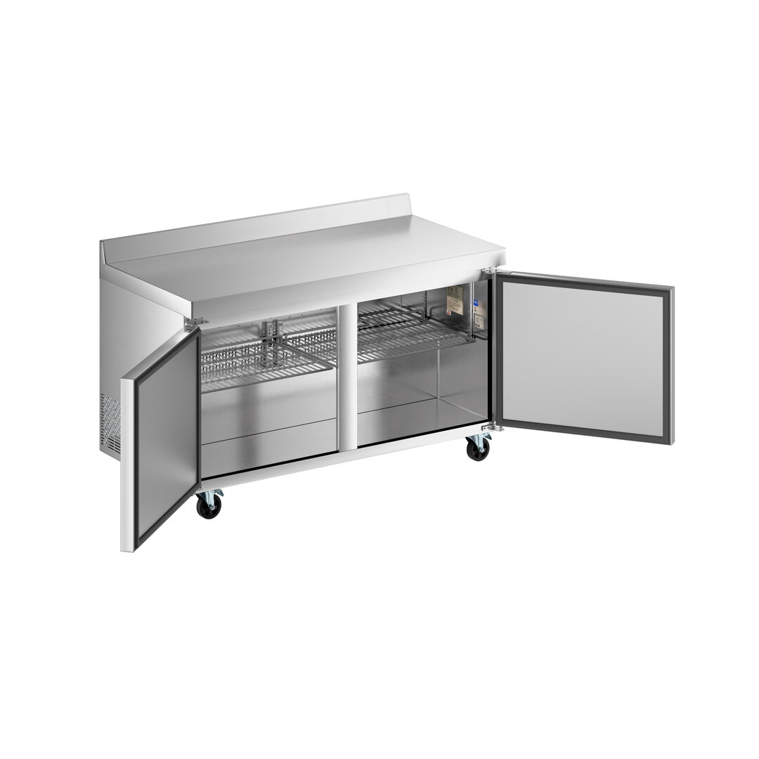 Avantco AWT-60R 60" Worktop Refrigerator with 3 1/2" Backsplash