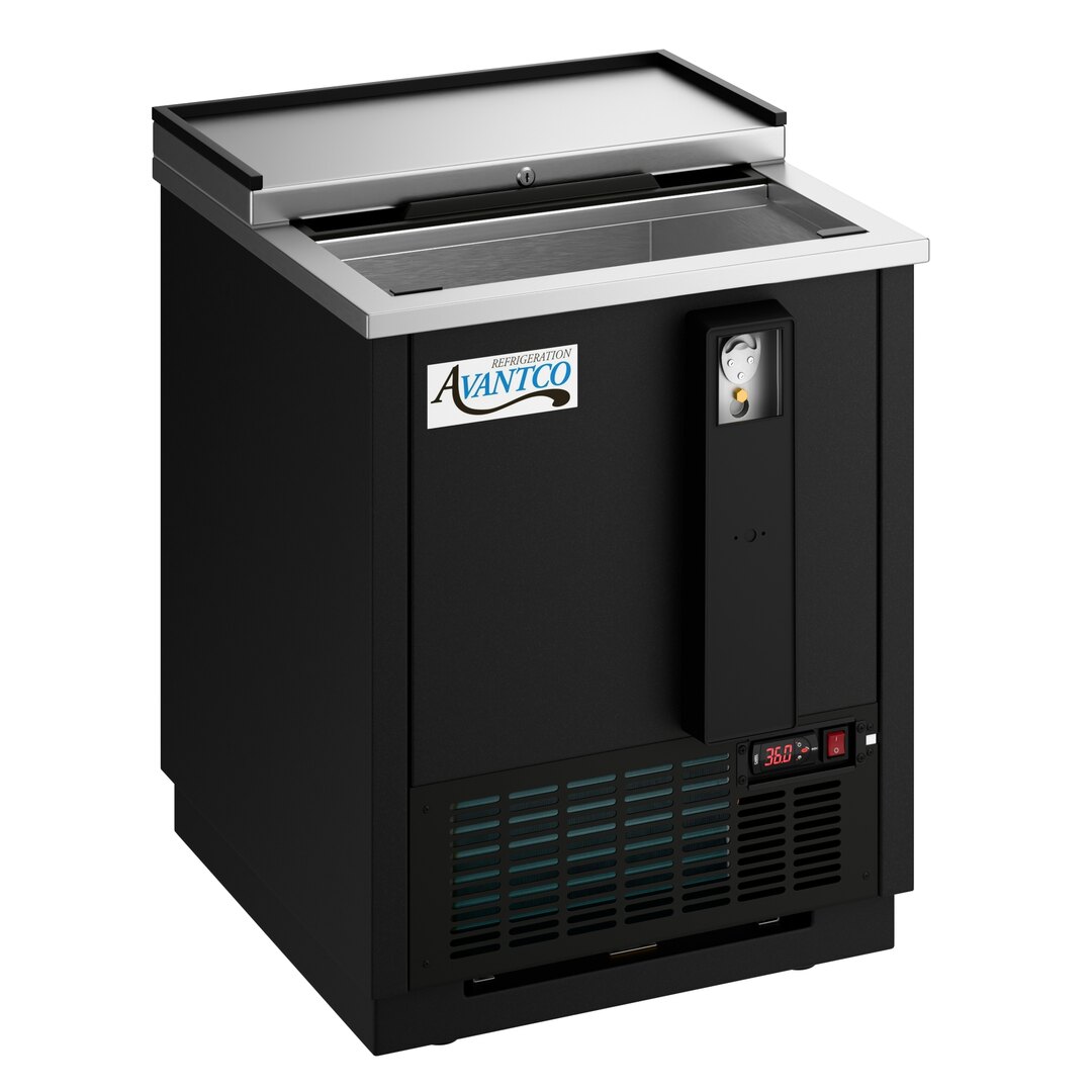 Avantco Black Horizontal Bottle Cooler 178hbb25hc