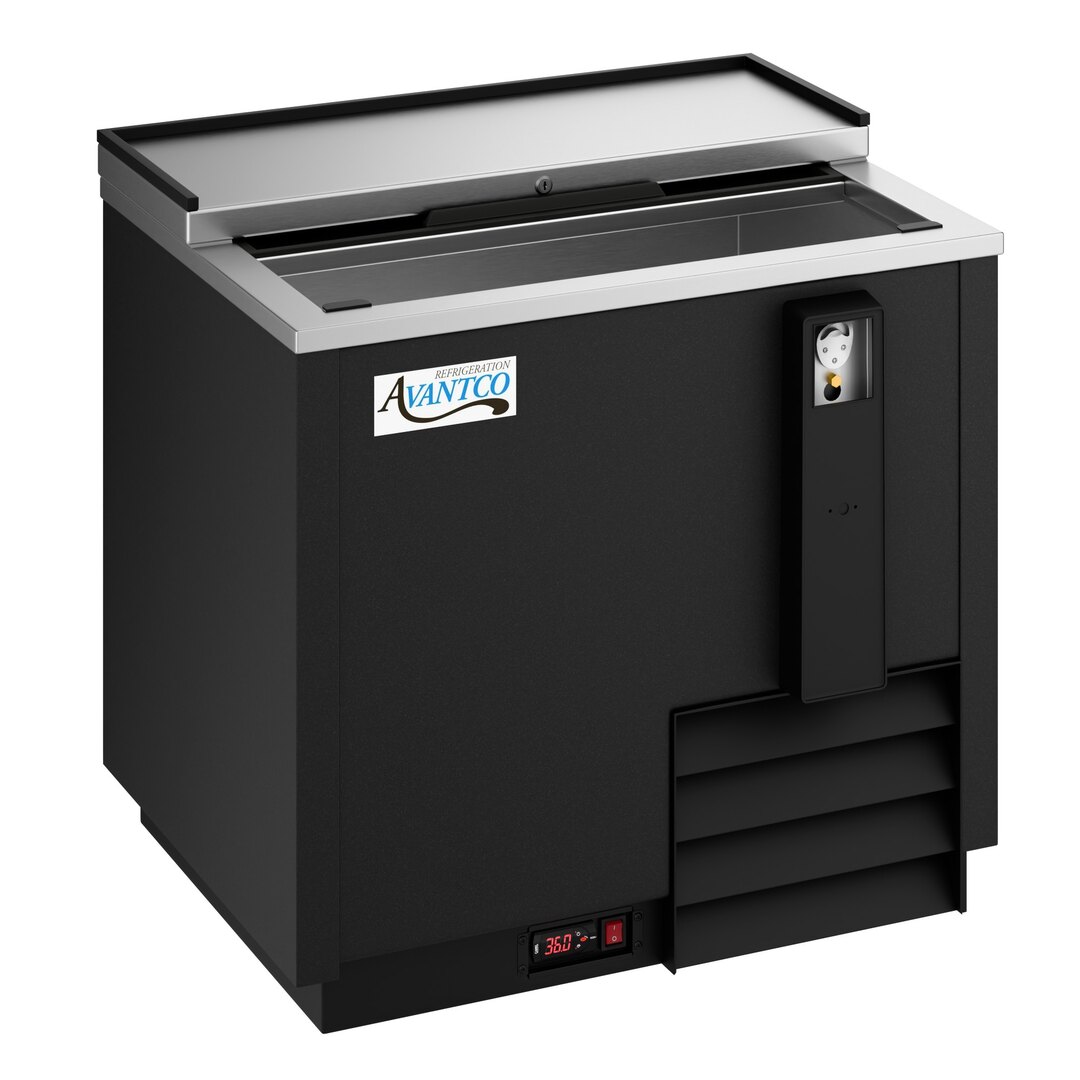 Avantco Black Horizontal Bottle Cooler