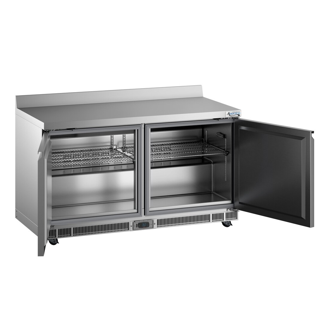 Front Breathing Worktop Refrigerator with backsplash