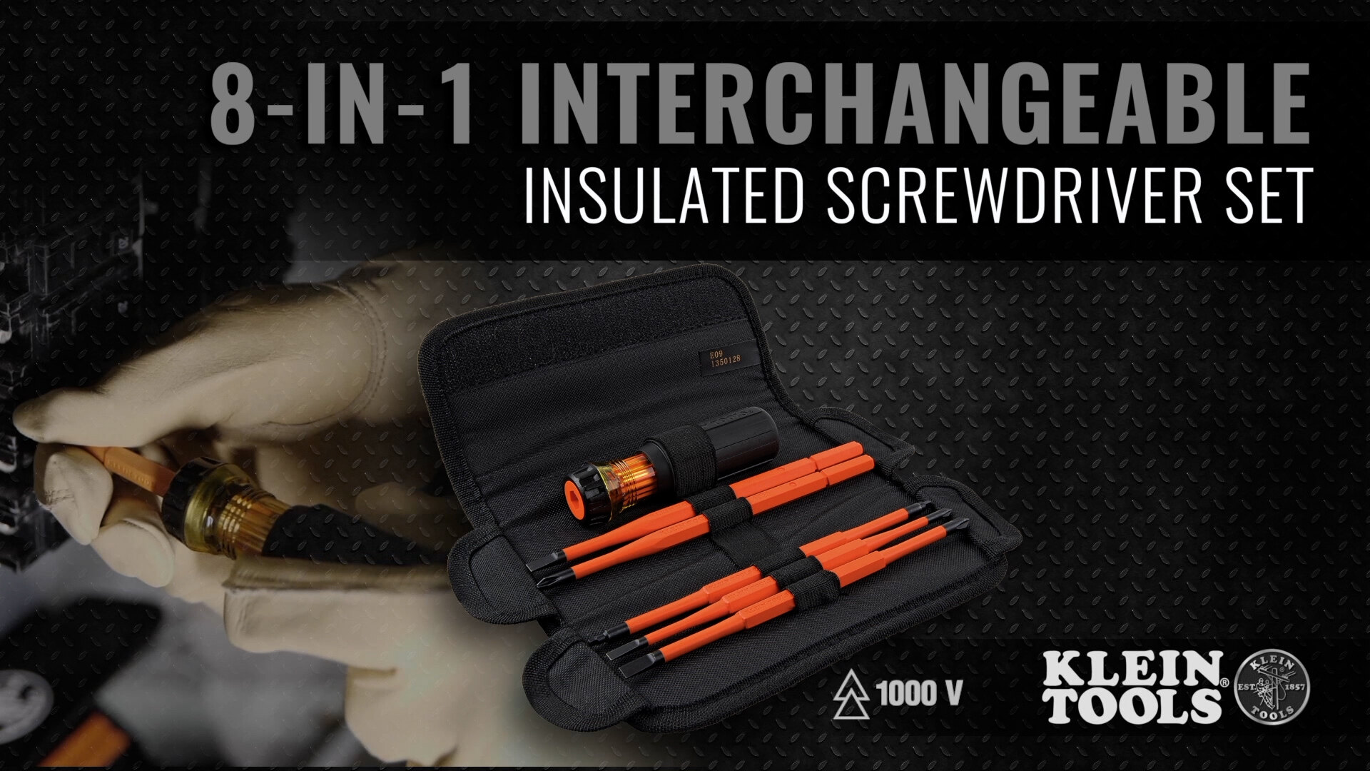 Klein Tools 8-in-1 Insulated Interchangeable Screwdriver Set 32288