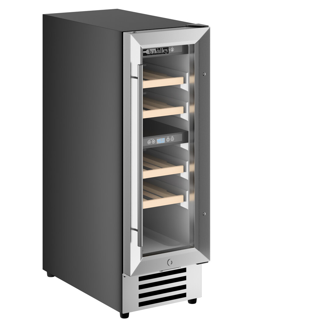 Dual Temperature Full Glass Door Commercial Wine Cooler