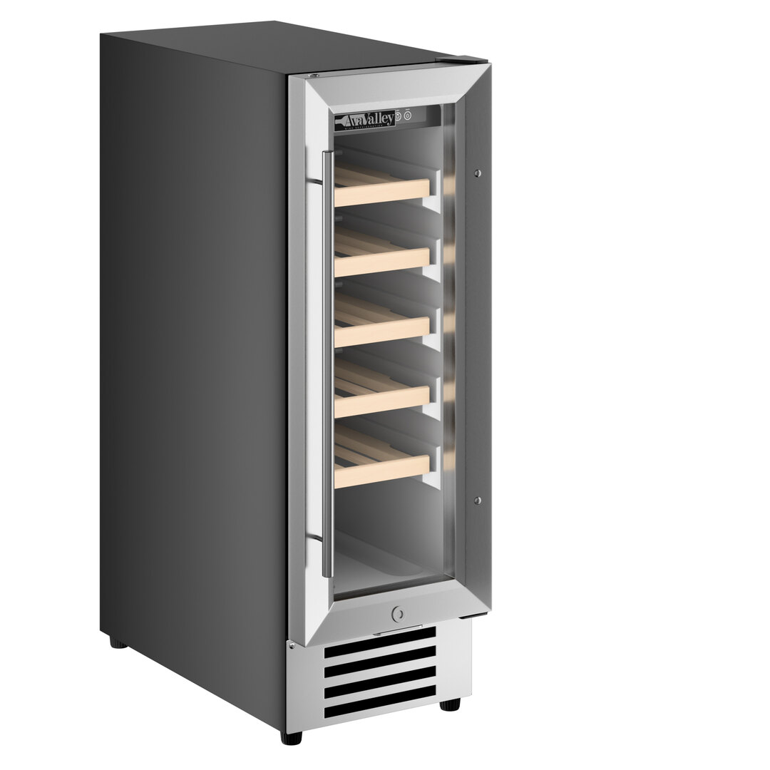 Single Temperature Full Glass Door Commercial Wine Cooler