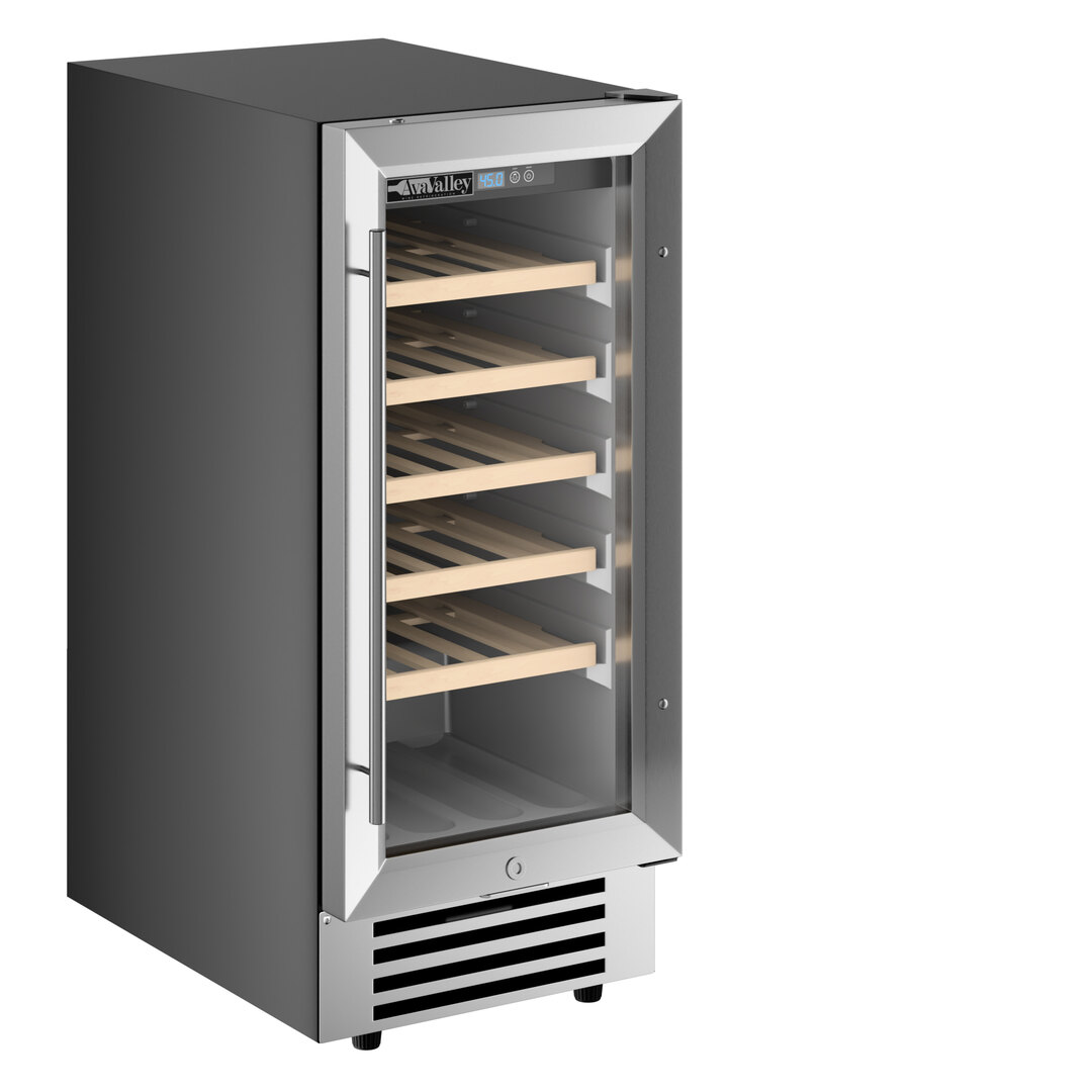 Single Temperature Full Glass Door Commercial Wine Cooler